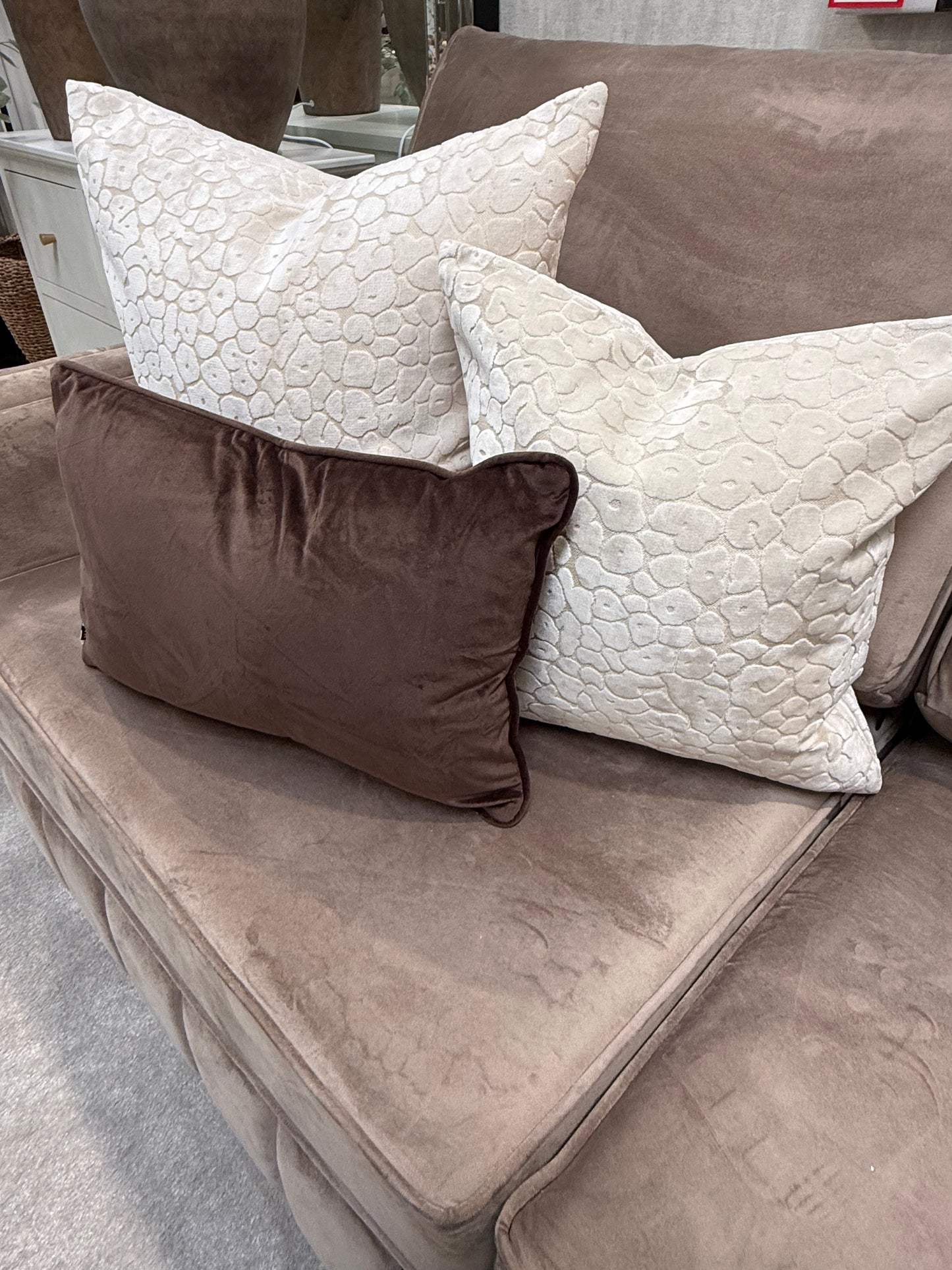 Rectangle Luxe Chocolate Cushion