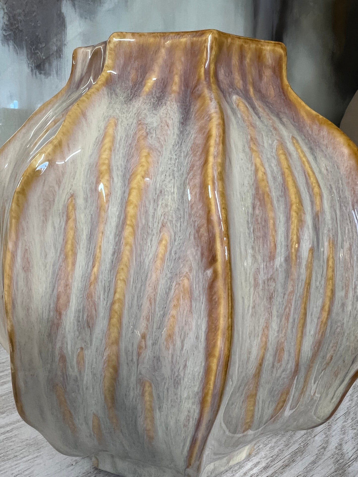 Sabbia Collection Squat Seed Pod Vase