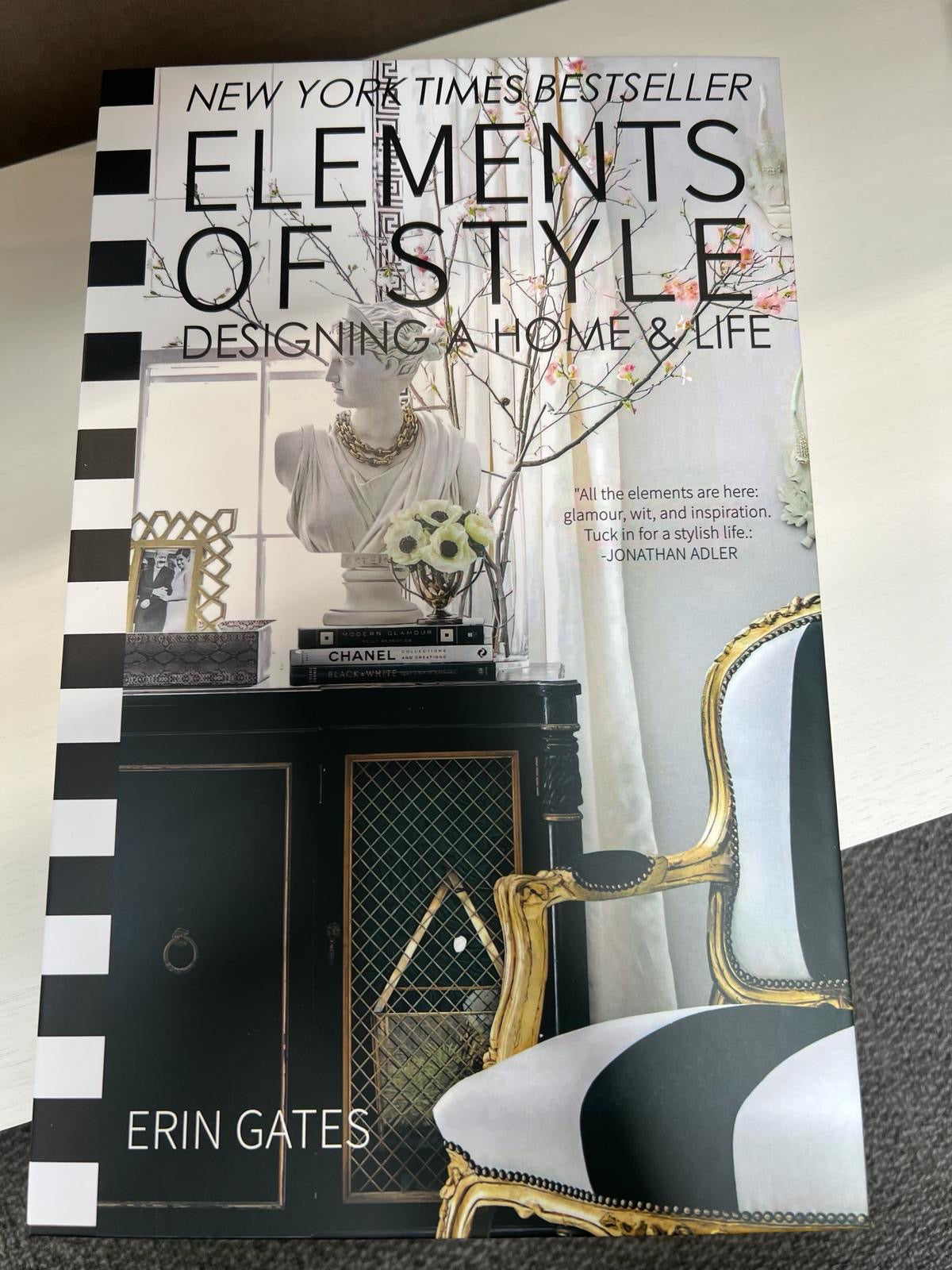 Elements of Style Storage Decor Book