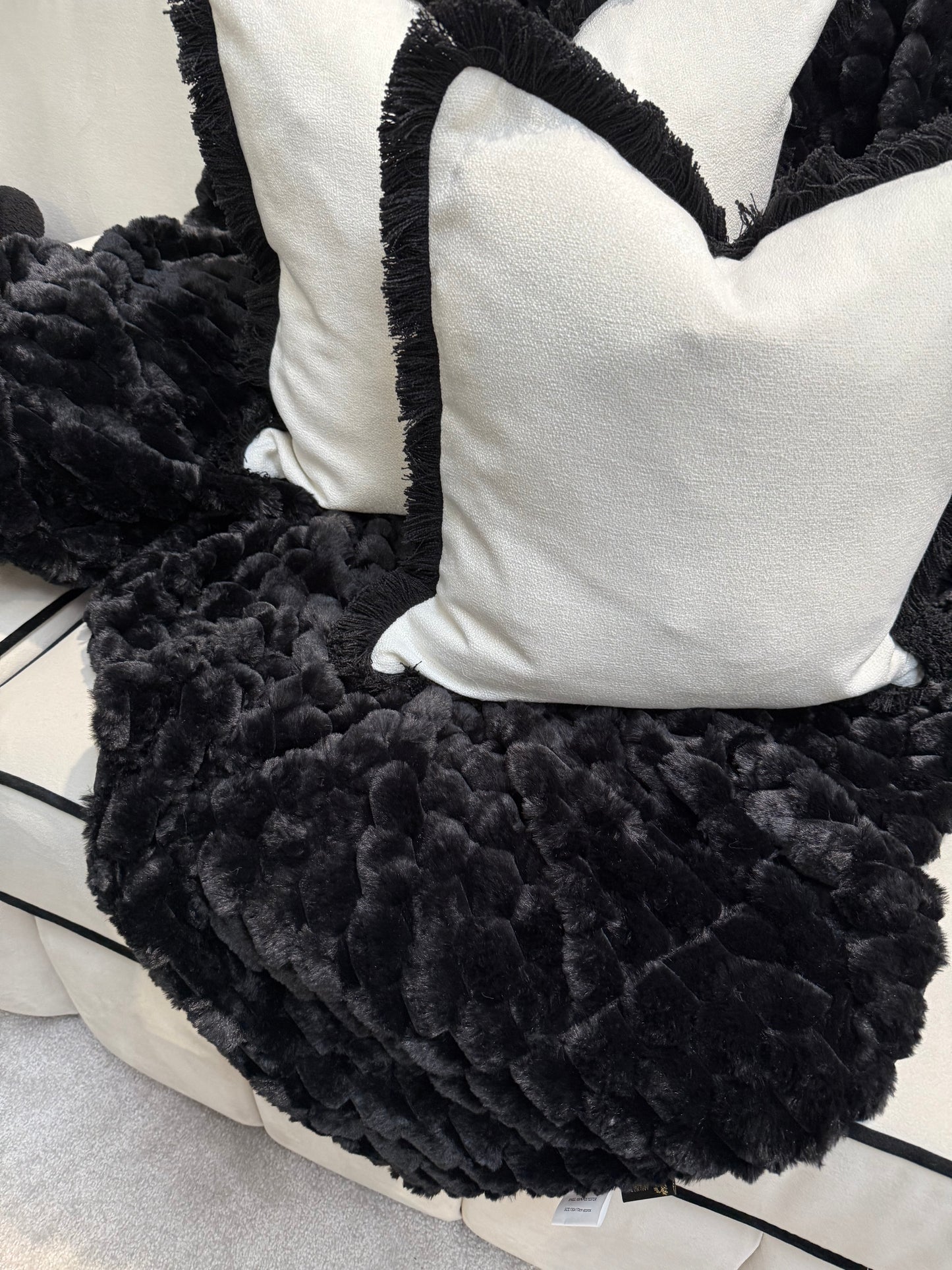 Paul Moneypenny Koochickoo Black Throw