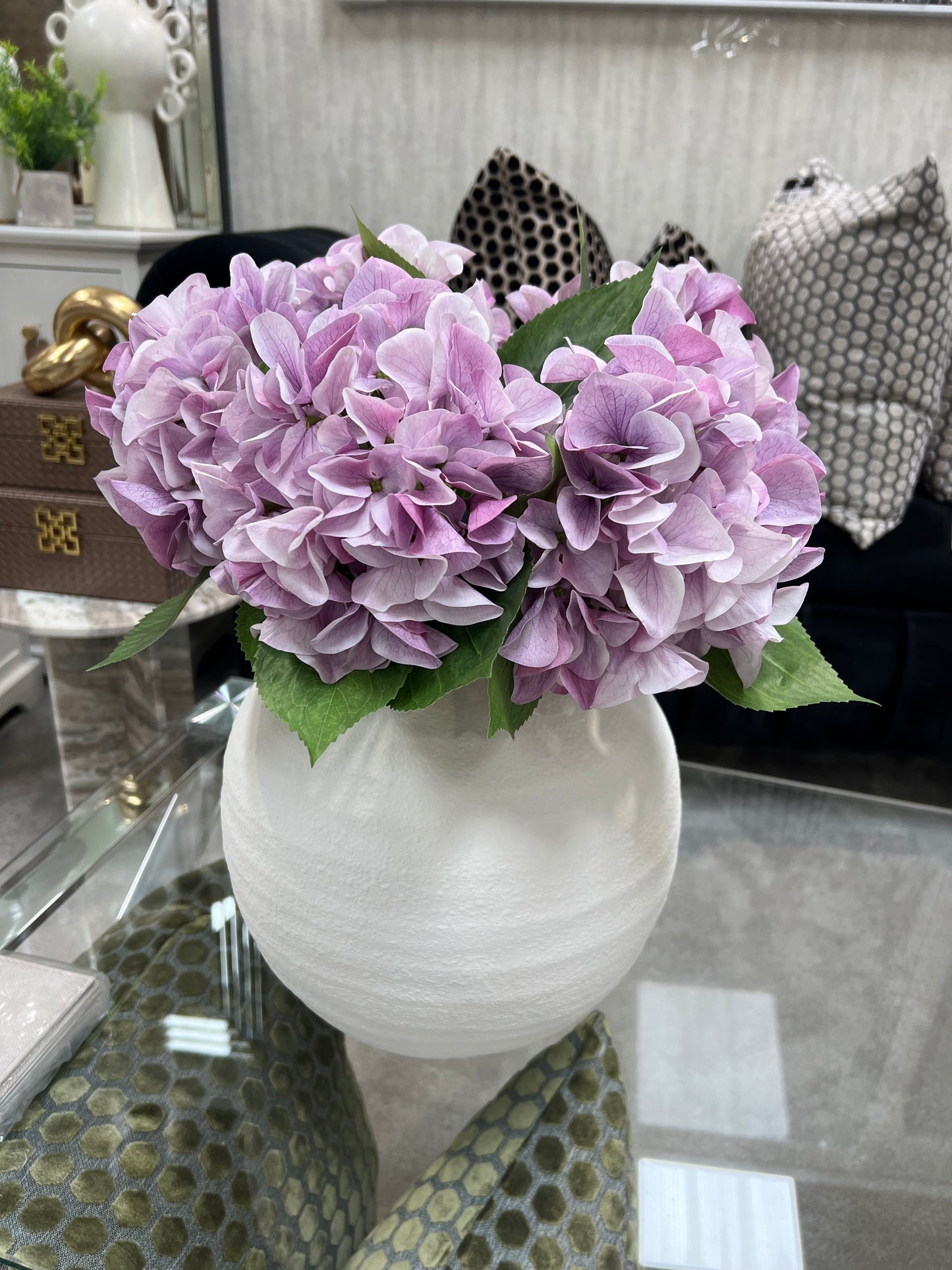 Purple Hydrangeas Single Stem