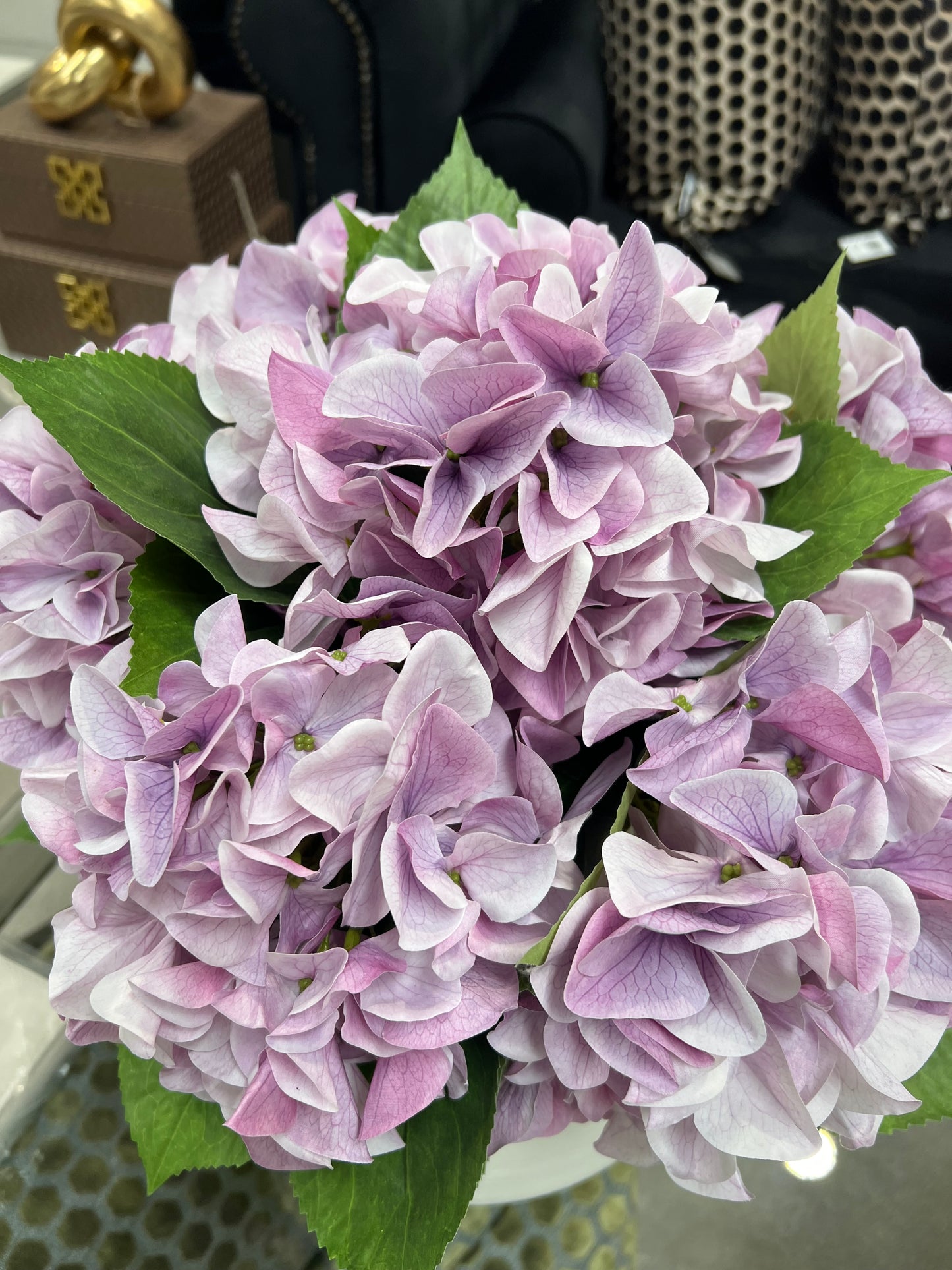 Purple Hydrangeas Single Stem