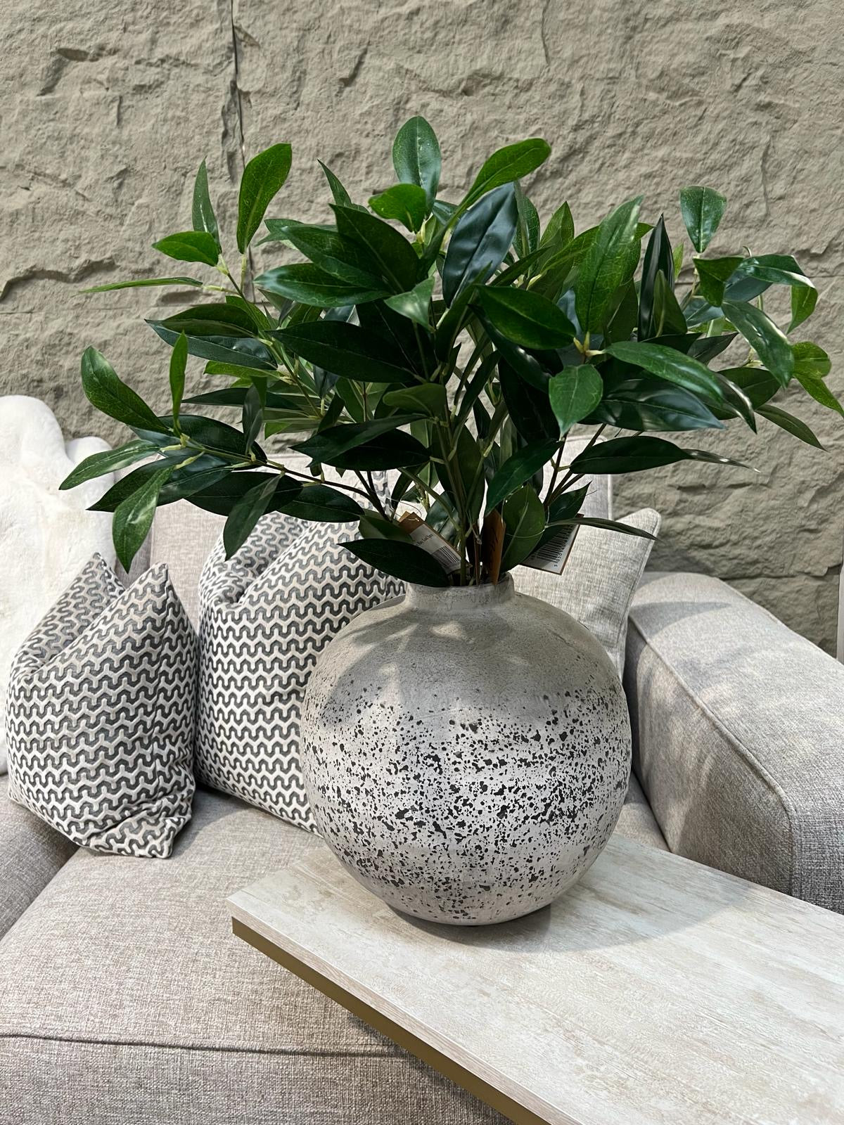 Tiber Stone Ceramic Vase