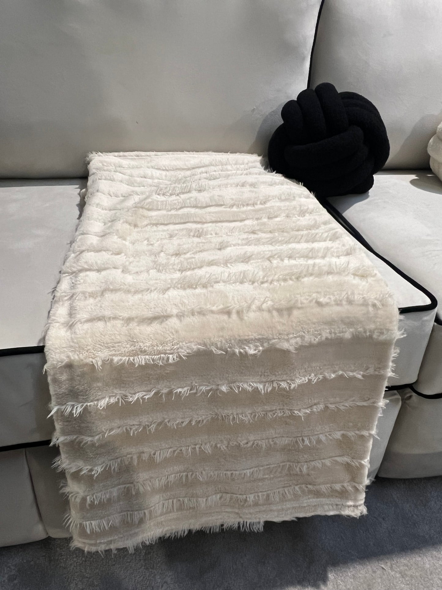 Volga Ivory Throw