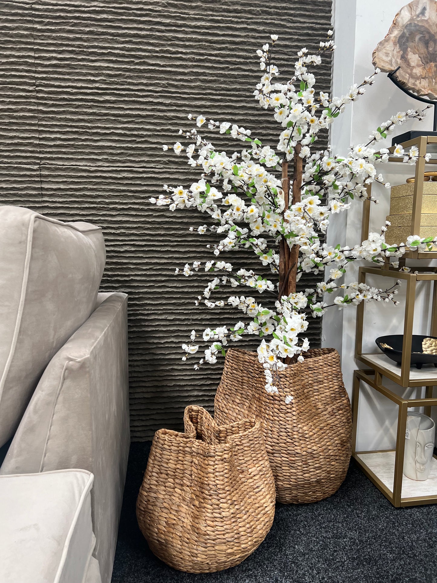 Artificial Blossom Tree Cream - 5ft