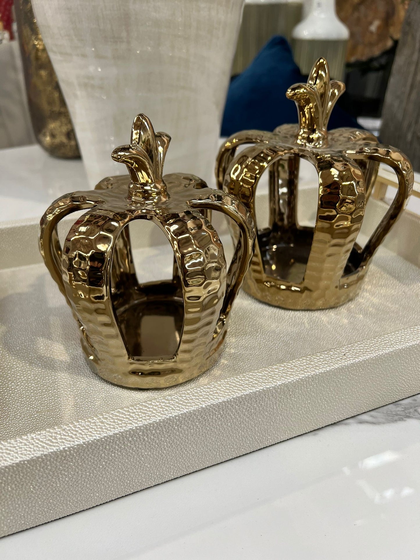 Gold Crown Tea-Light Holders