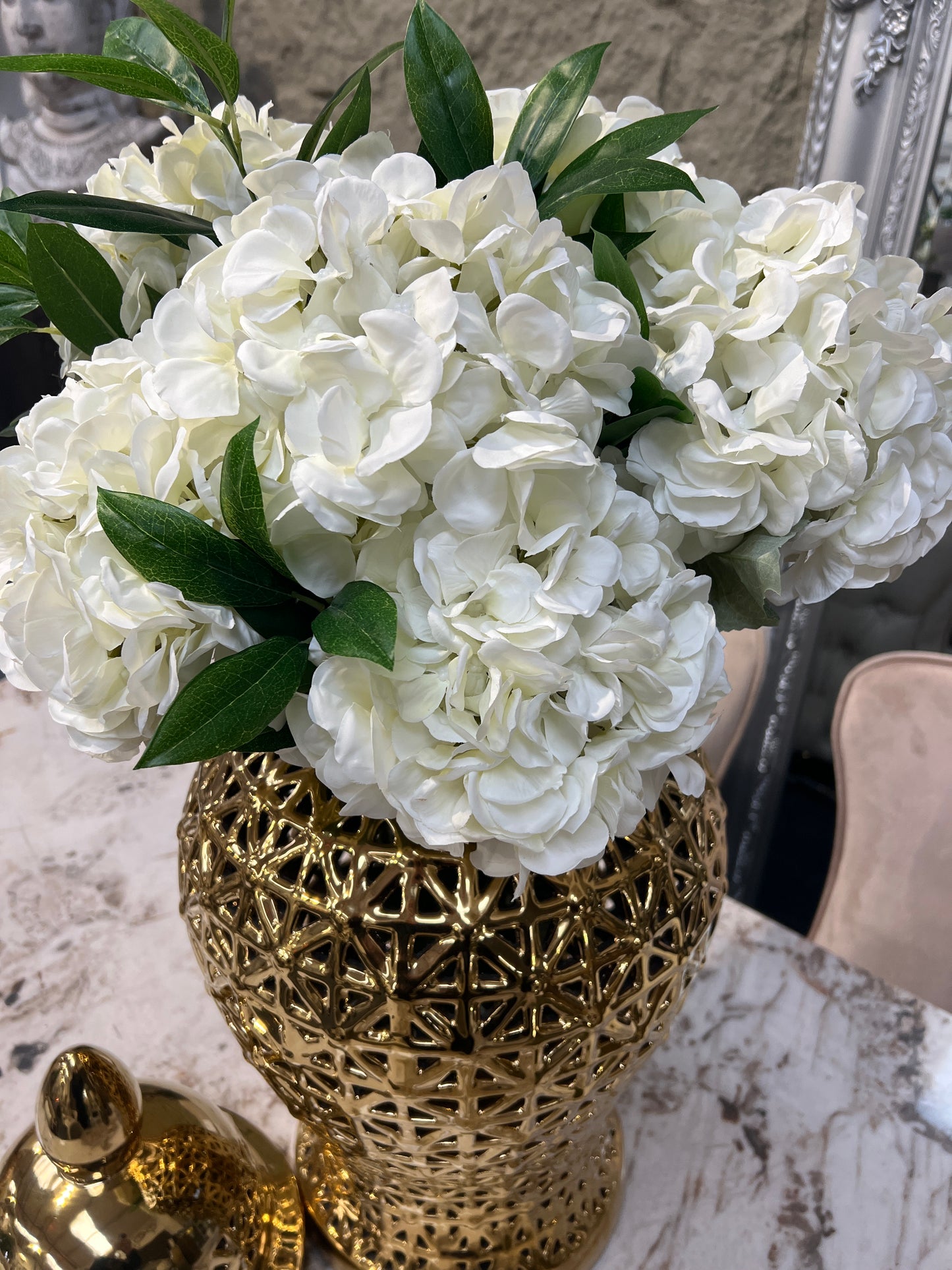 Large Faux Hydrangea Stem 52cm
