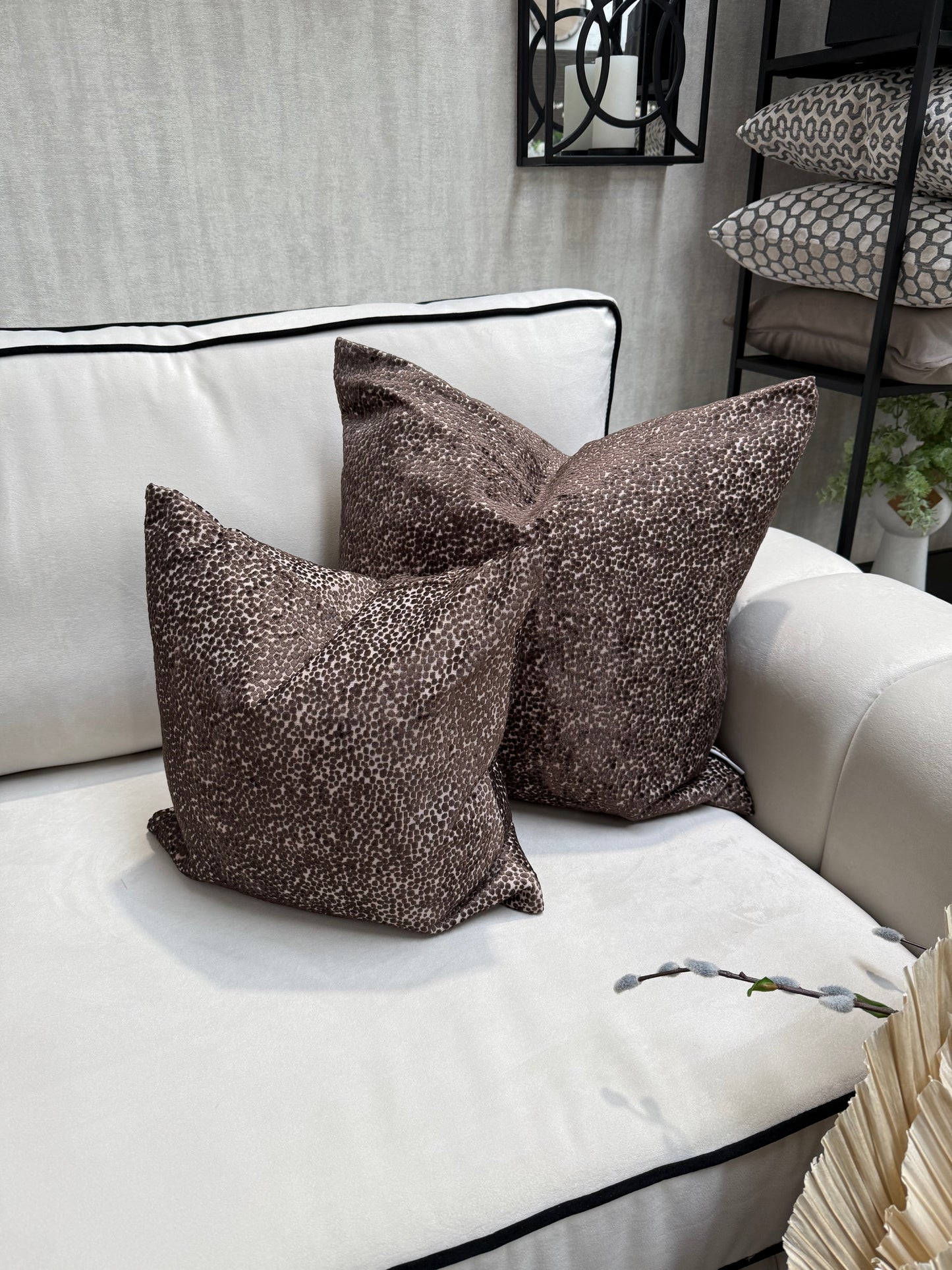 Bingham Dark Choc Cushion