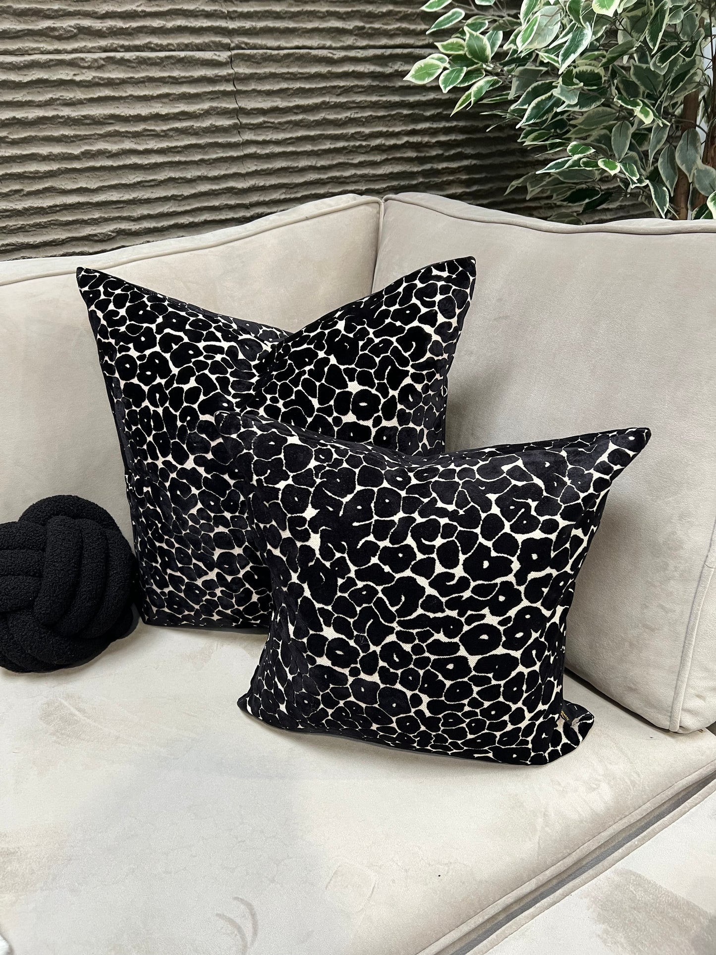 Paul Moneypenny Spoton Black Cushion