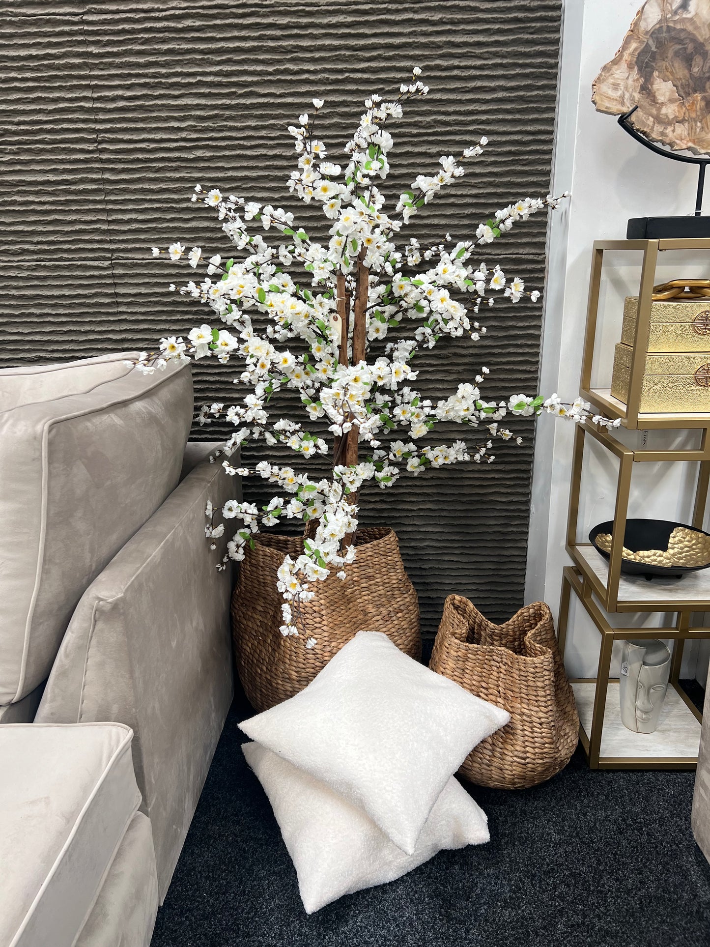 Artificial Blossom Tree Cream - 5ft