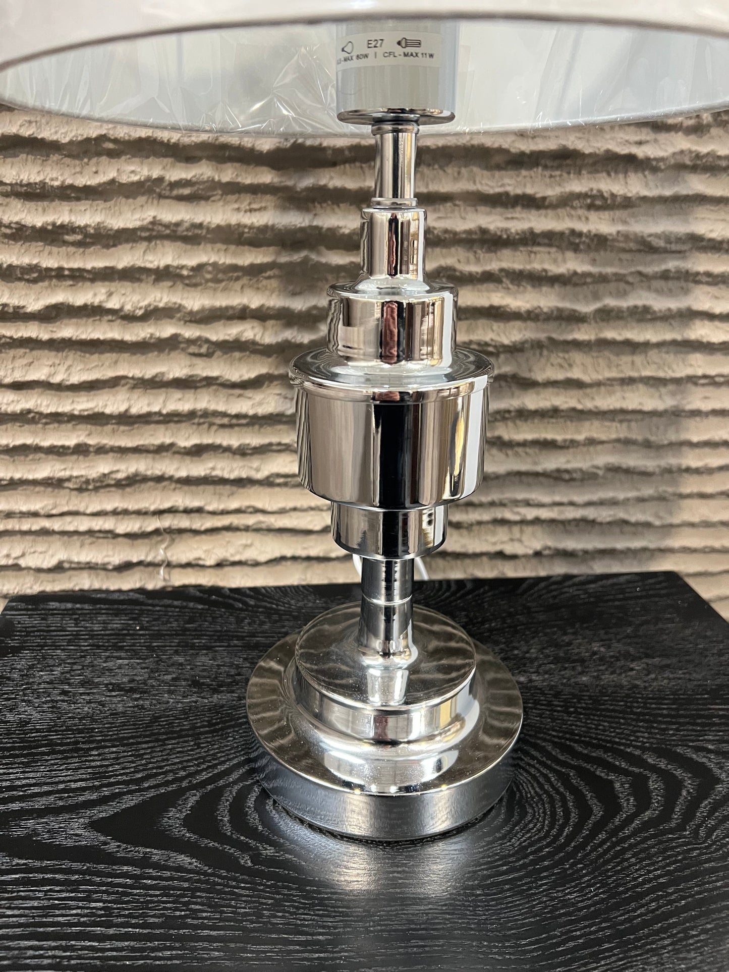 Clio Silver Chrome Lamp