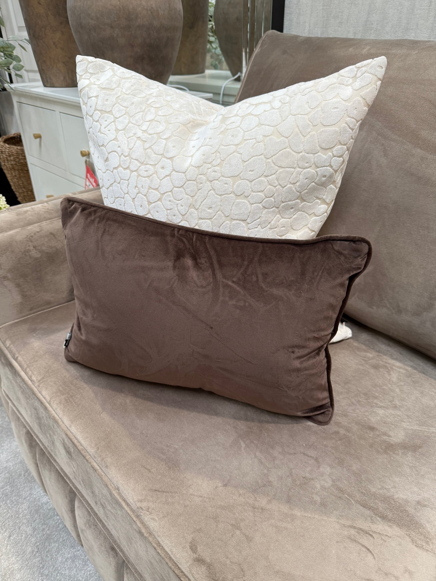 Rectangle Luxe Chocolate Cushion