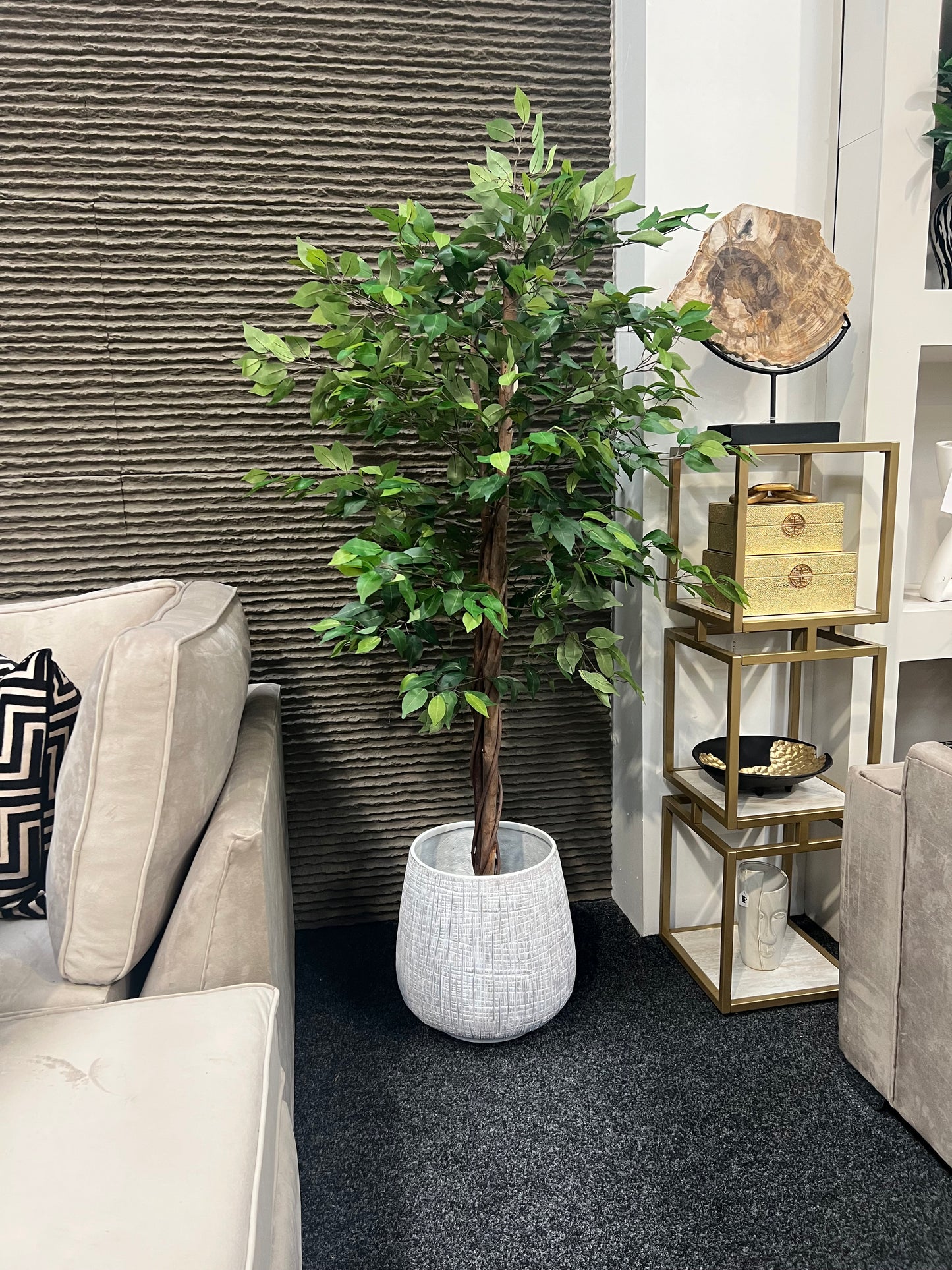 Green Artificial Fiscus Tree - 6ft
