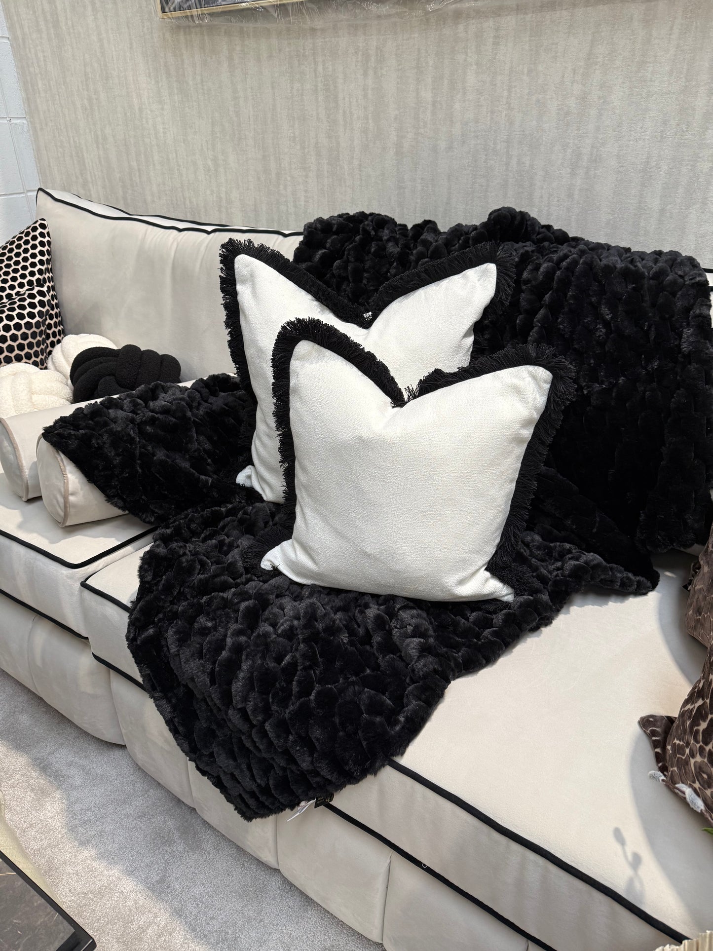 Paul Moneypenny Koochickoo Black Throw