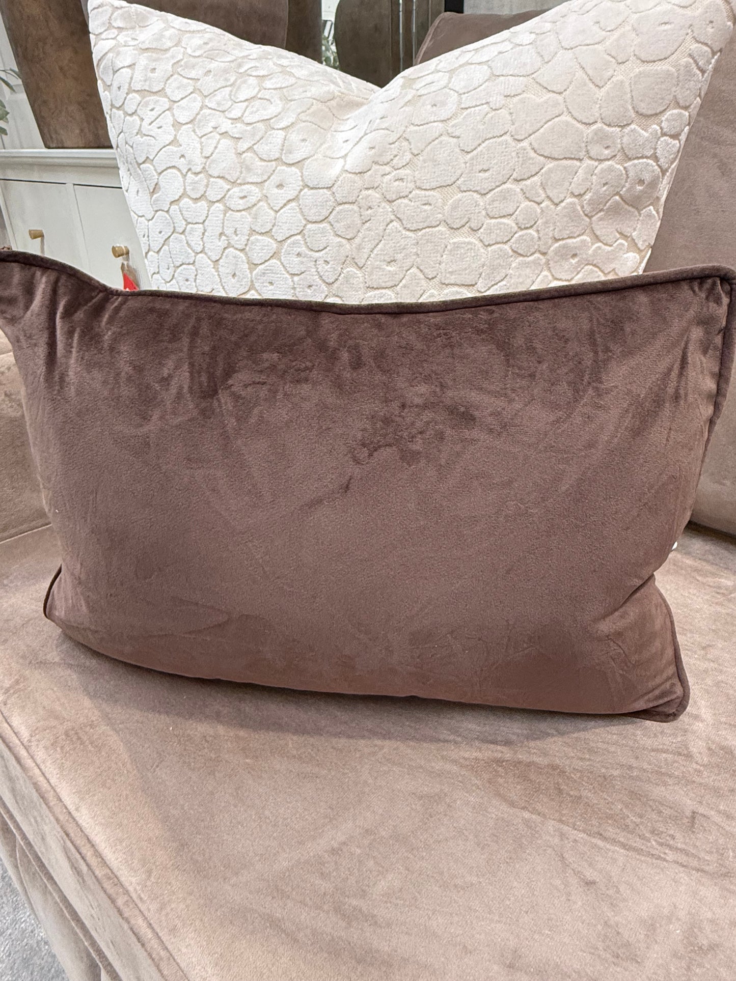Rectangle Luxe Chocolate Cushion