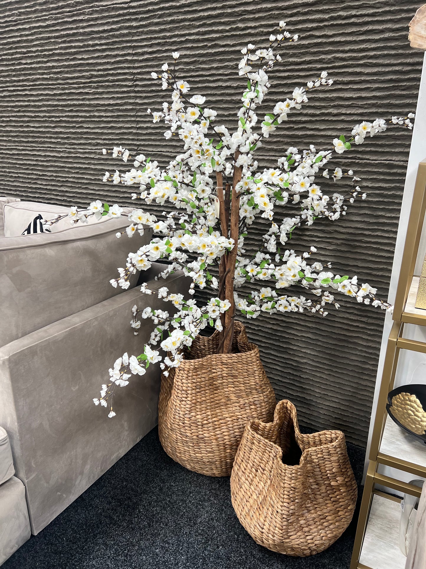 Artificial Blossom Tree Cream - 5ft