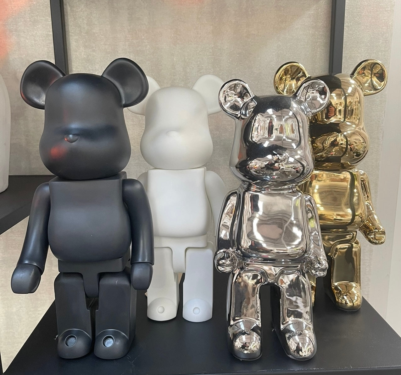 Gold Metallic Brickbear 28cm
