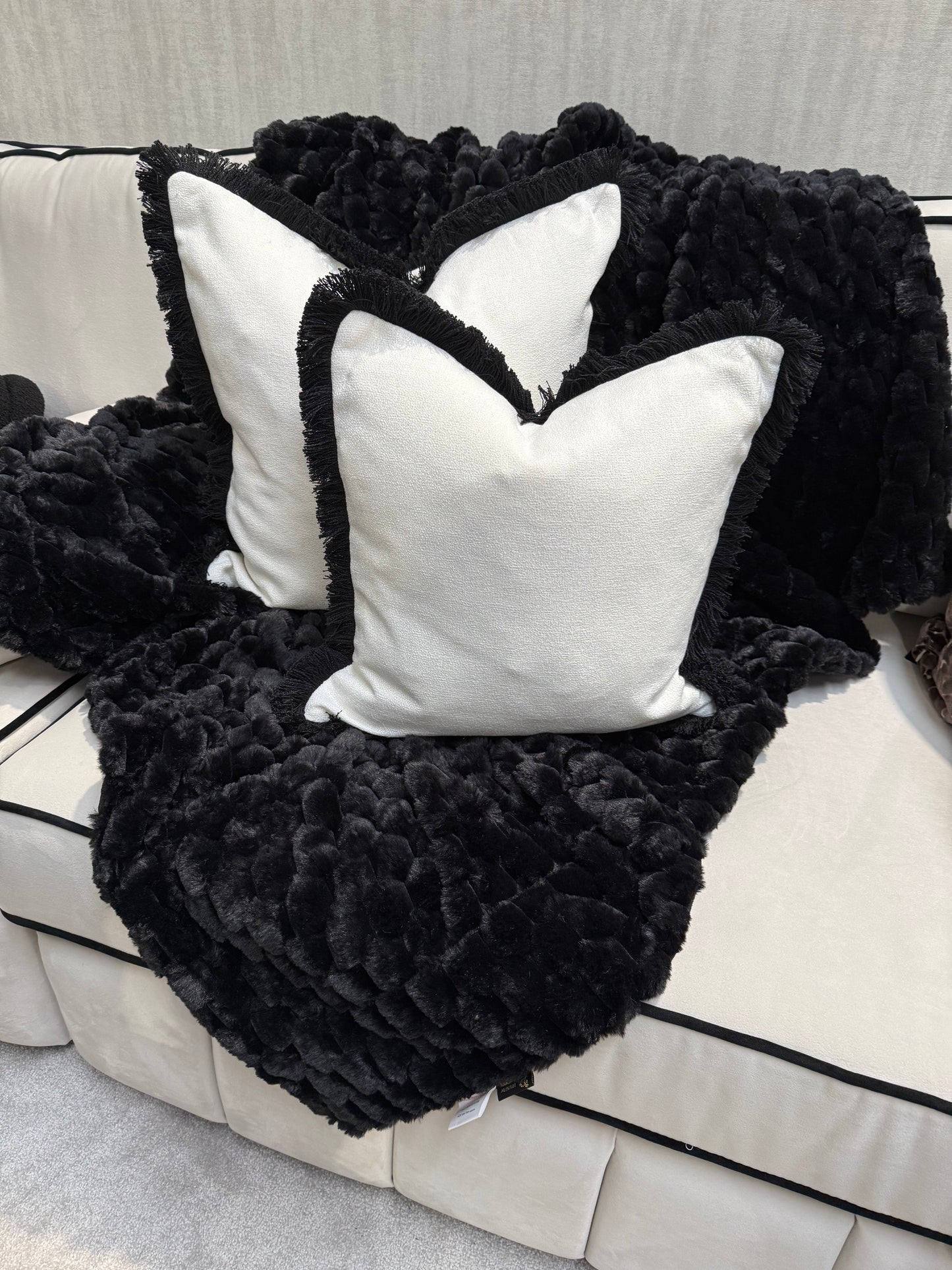 Paul Moneypenny Koochickoo Black Throw