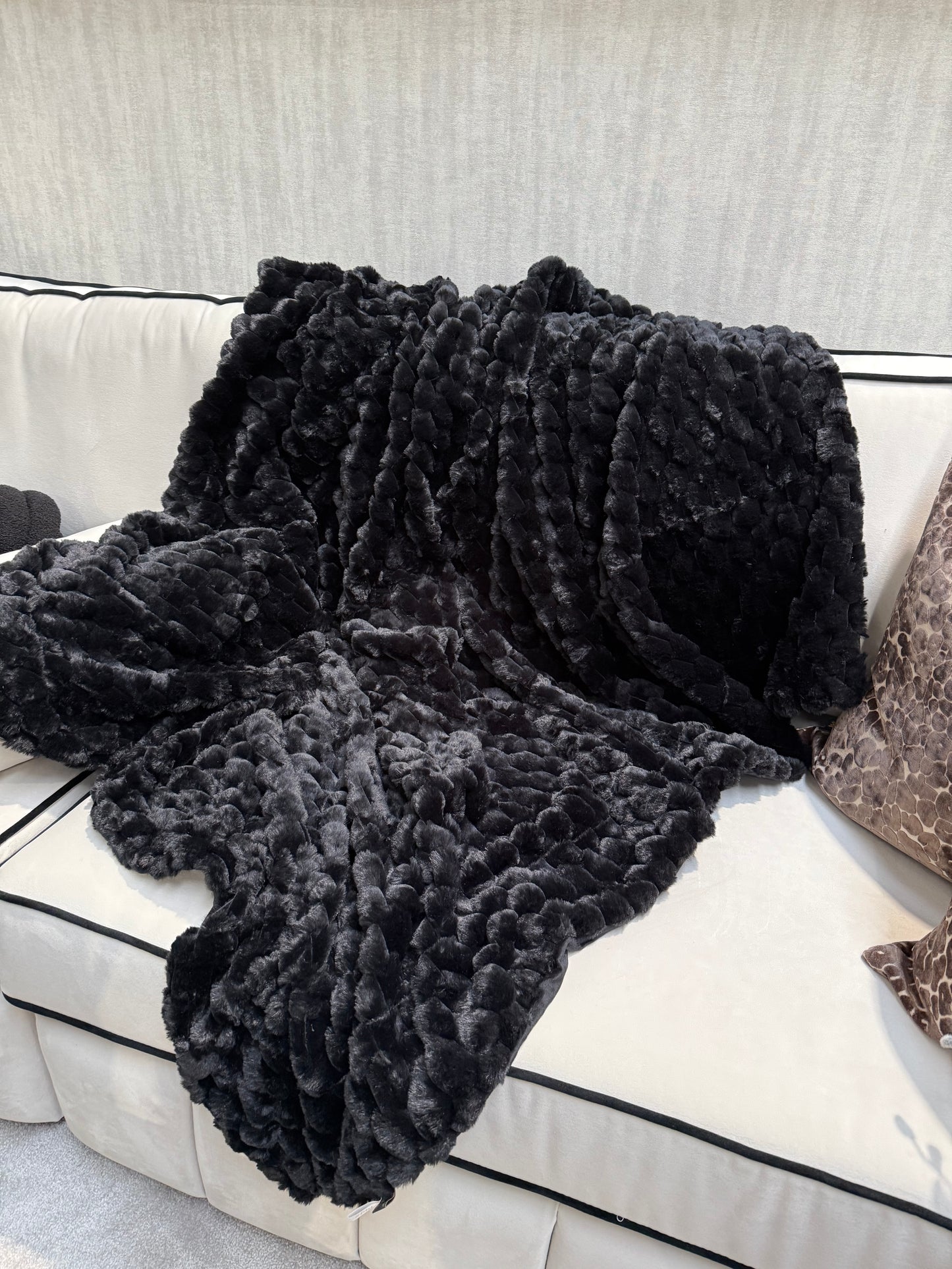 Paul Moneypenny Koochickoo Black Throw