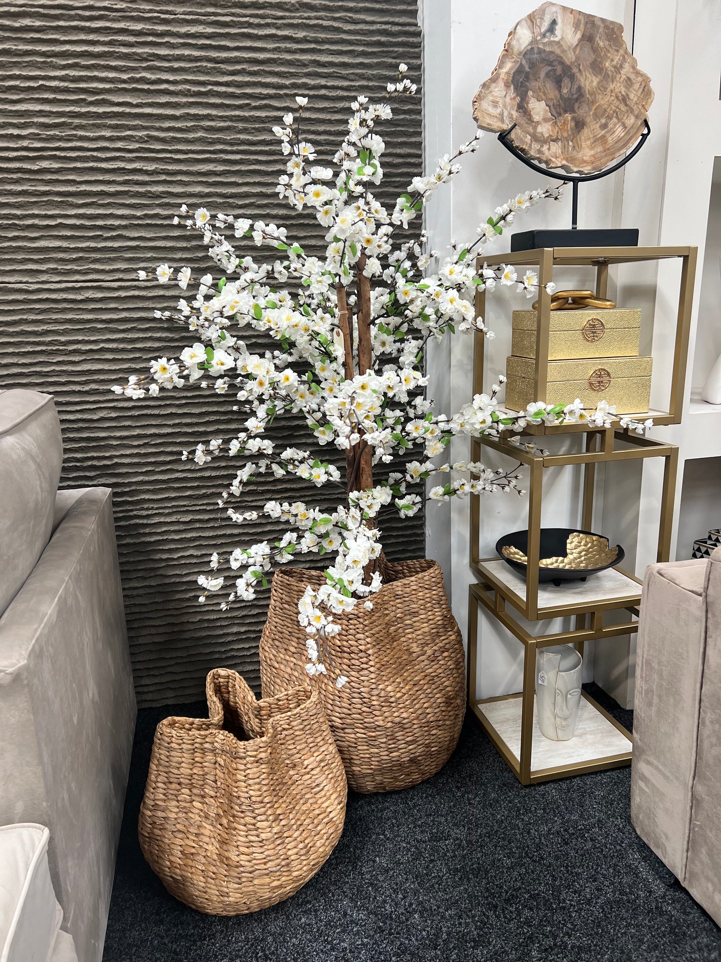 Artificial Blossom Tree Cream - 5ft