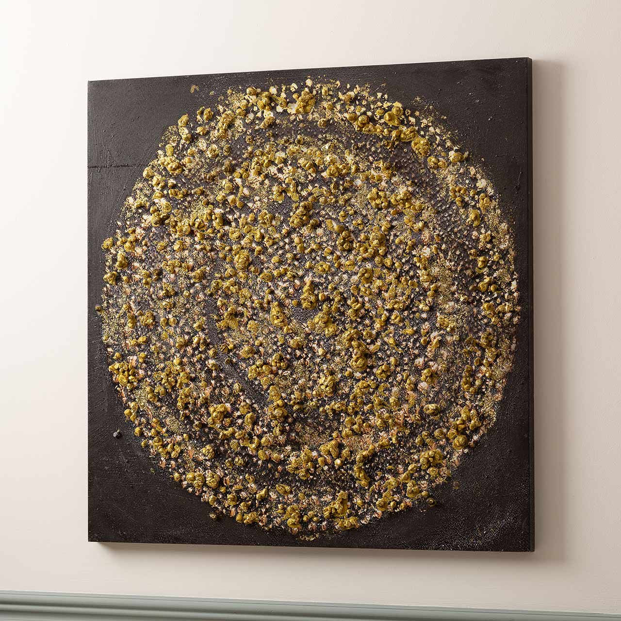 Black And Gold Blast Canvas Picture