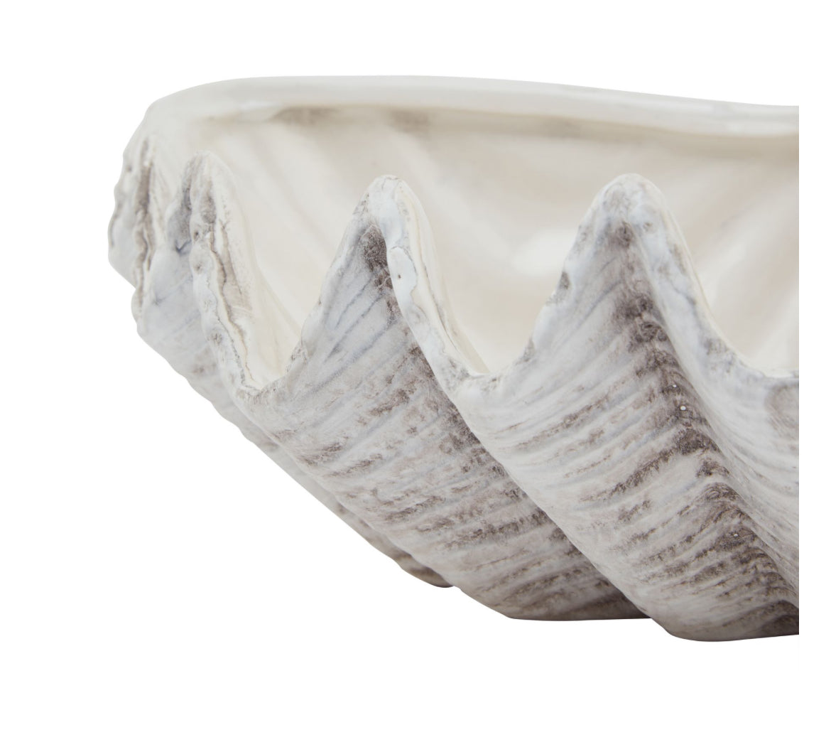 Sierra Wave Ceramic Shell Bowl
