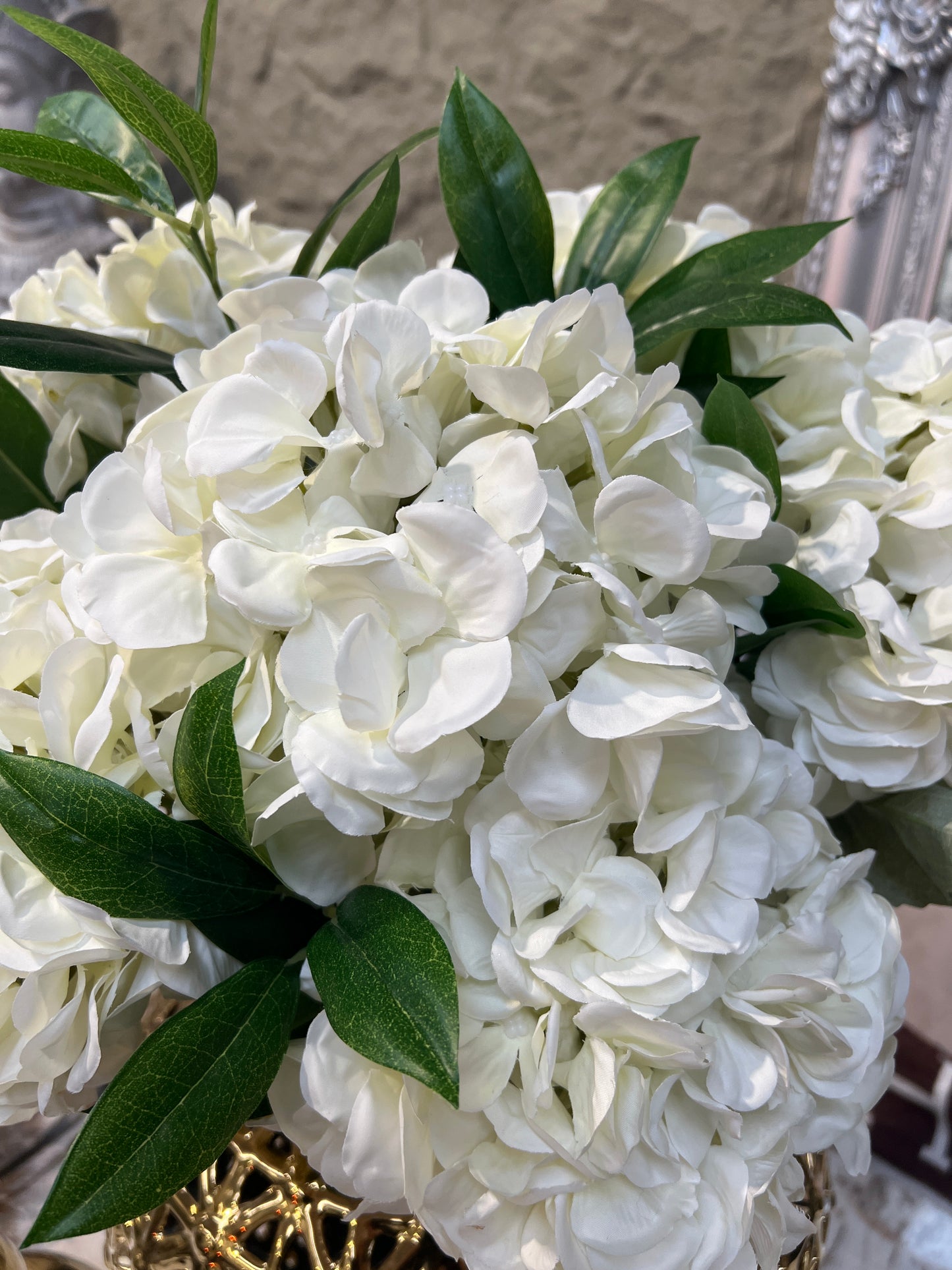 Large Faux Hydrangea Stem 52cm