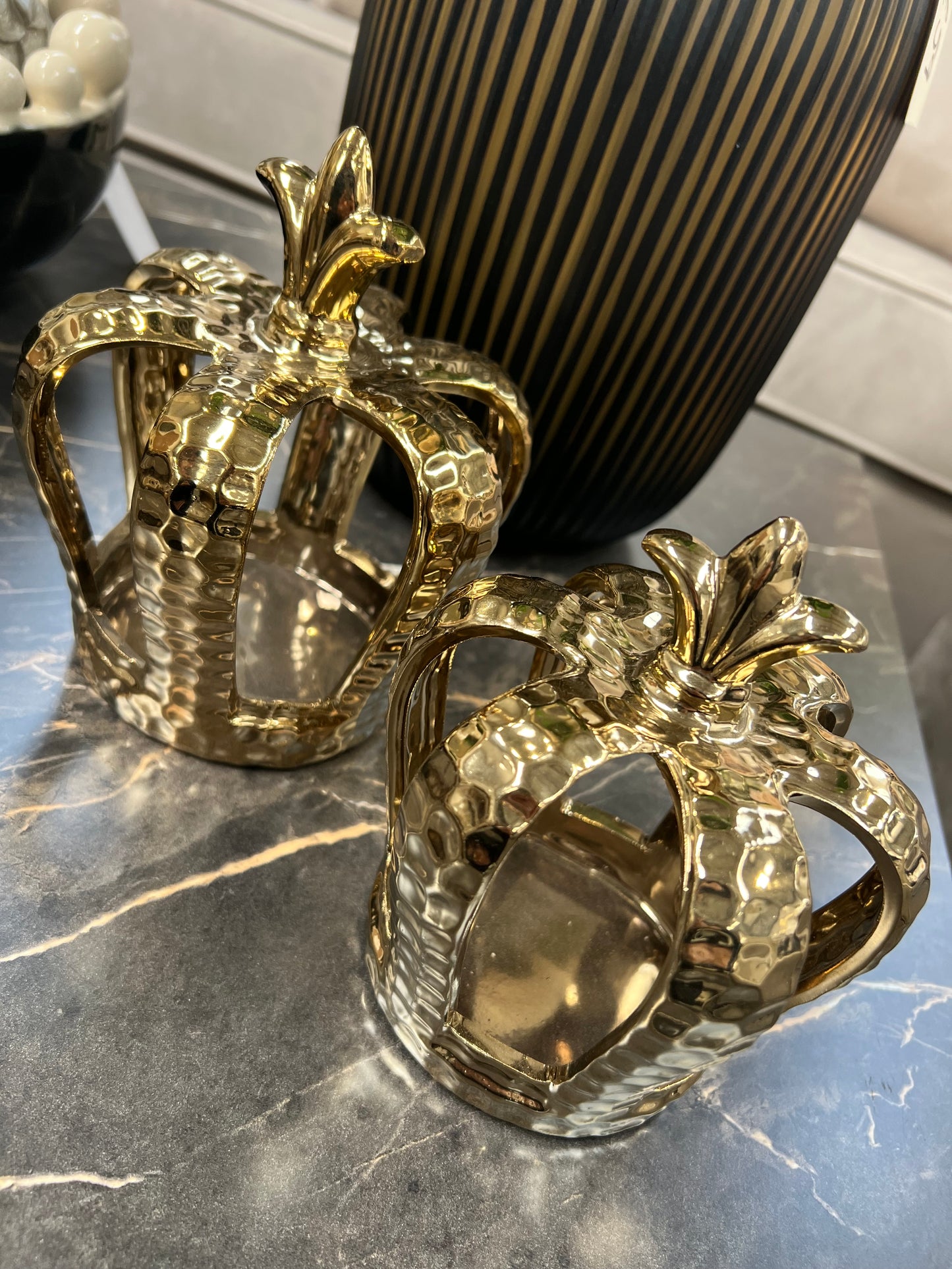 Gold Crown Tea-Light Holders