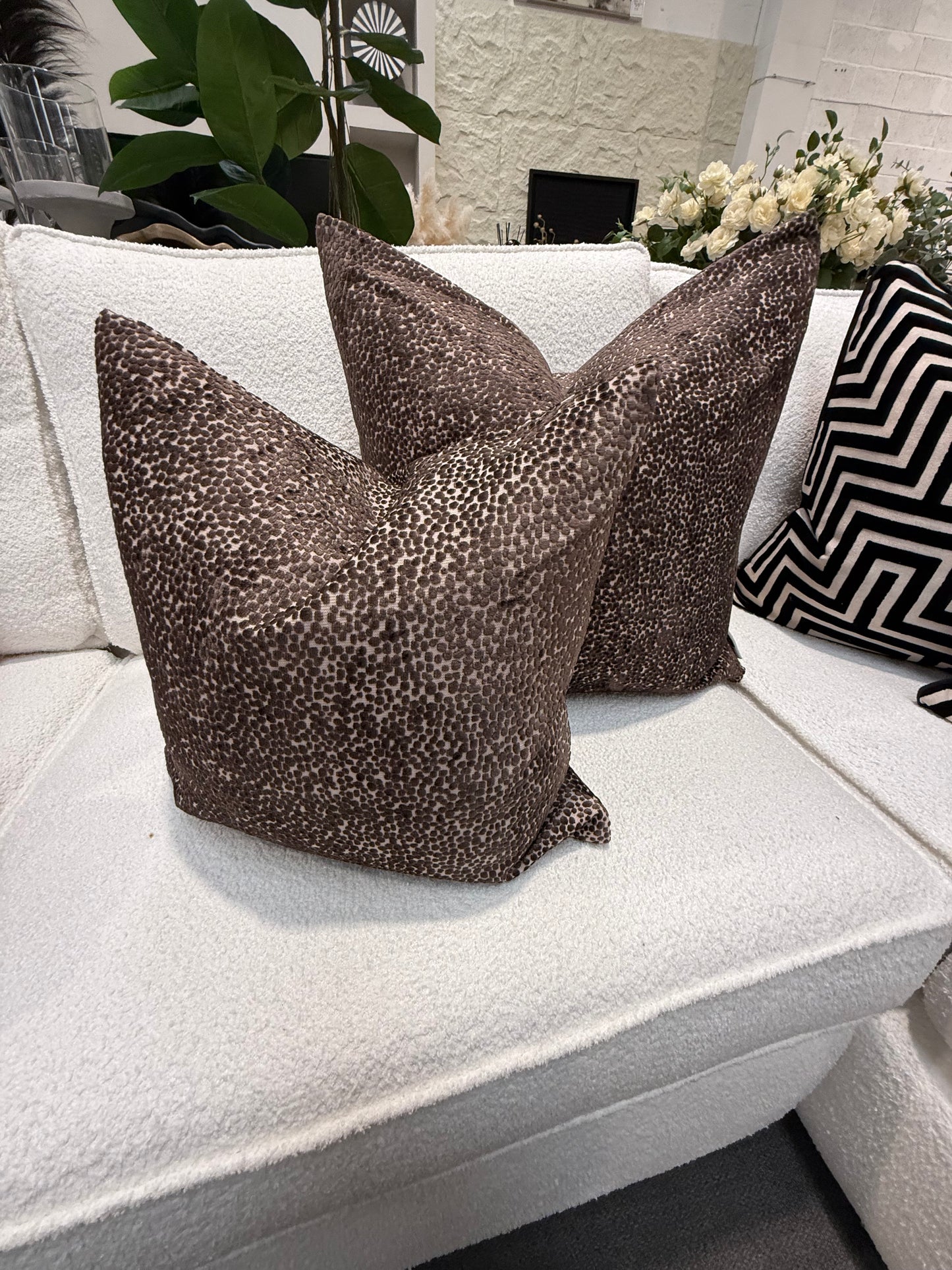 Bingham Dark Choc Cushion