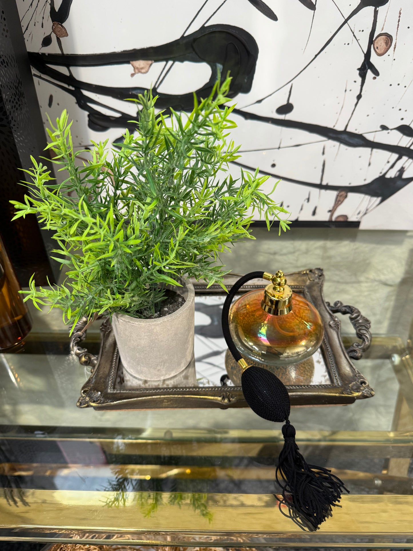 Antique Mirrored Tray