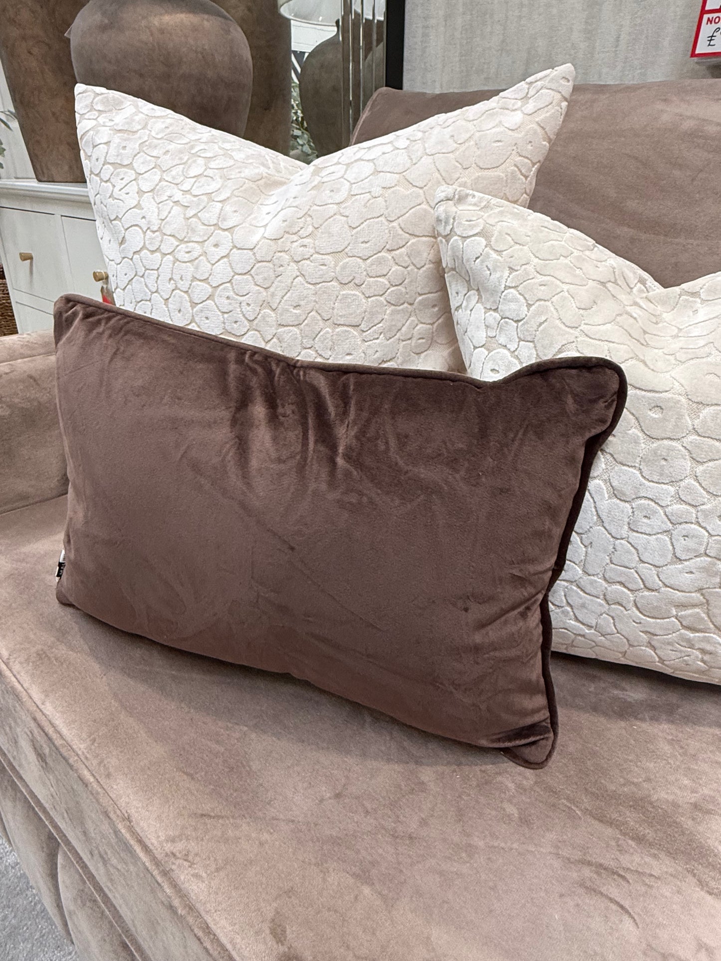 Rectangle Luxe Chocolate Cushion
