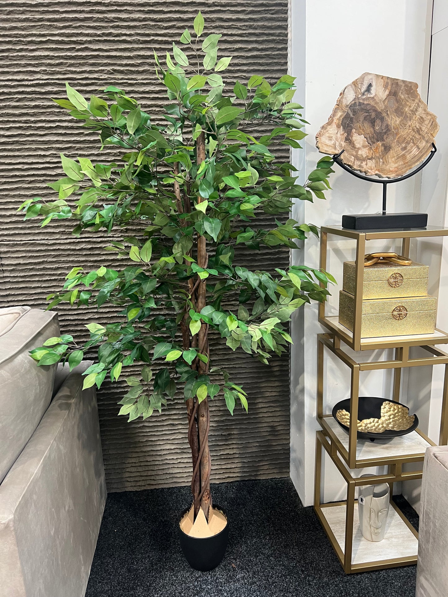 Green Artificial Fiscus Tree - 6ft