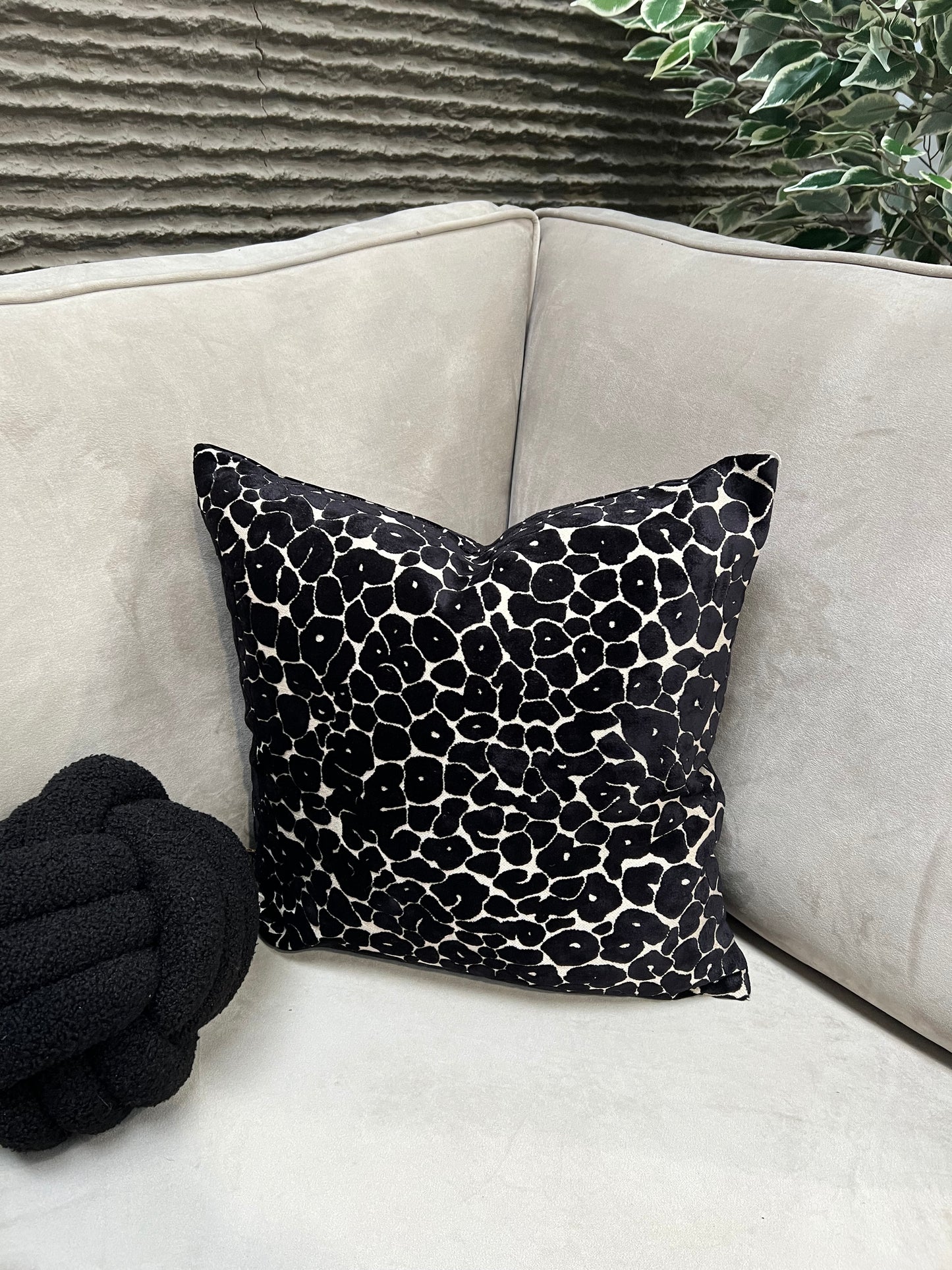 Paul Moneypenny Spoton Black Cushion