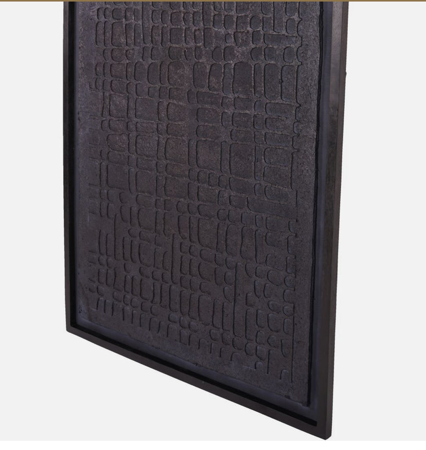 Trenton Large Black Wall Art Papier Mache 1