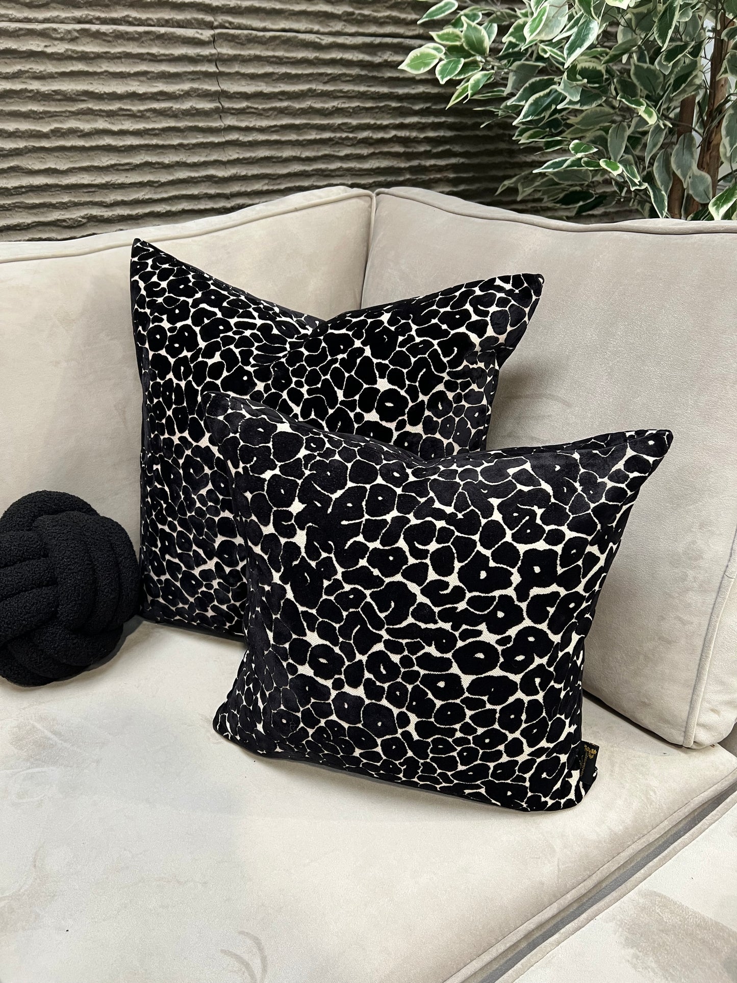 Paul Moneypenny Spoton Black Cushion