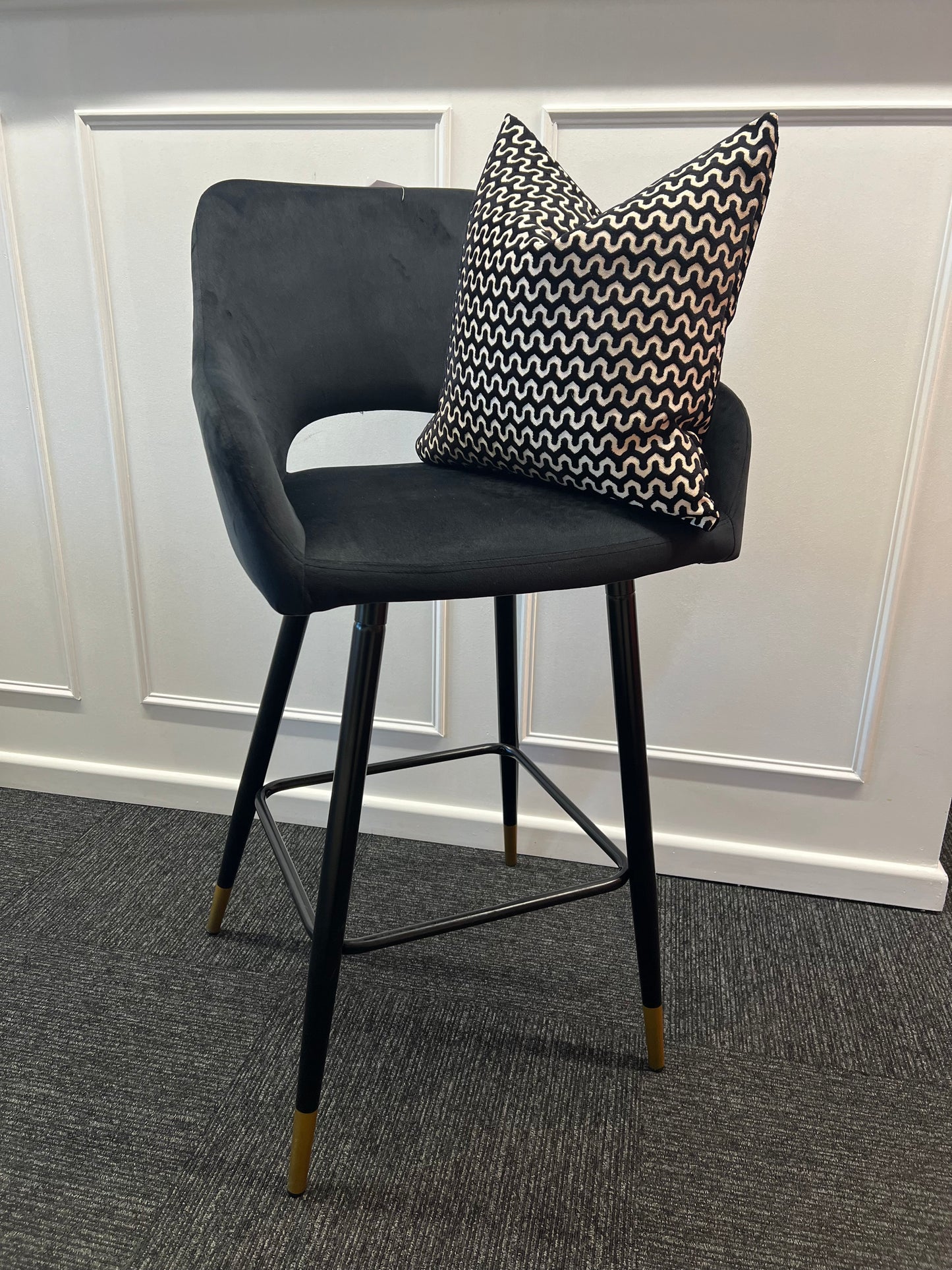 Black & Gold Barstool