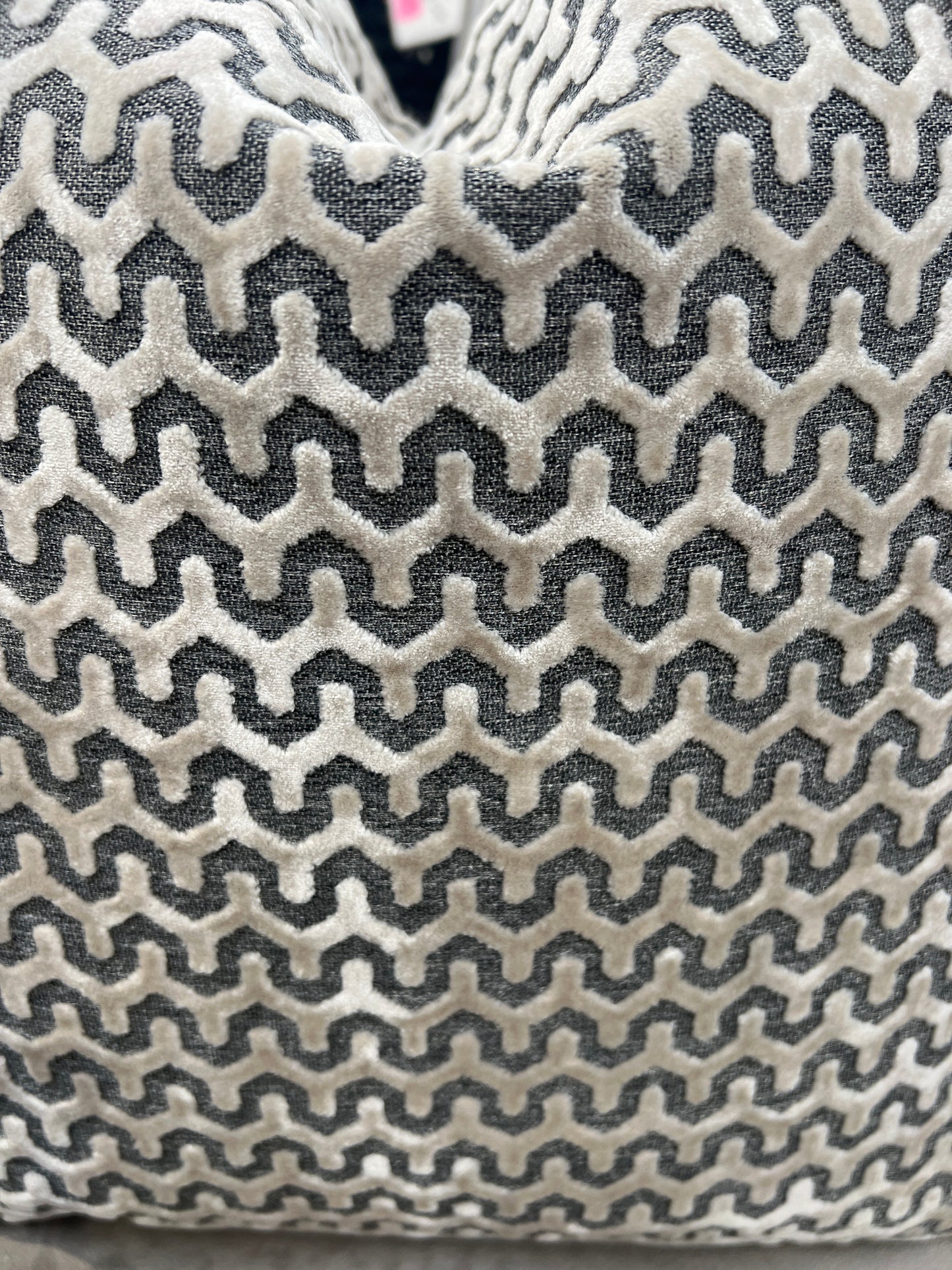 Oslo Cream Velvet Cushion 22"
