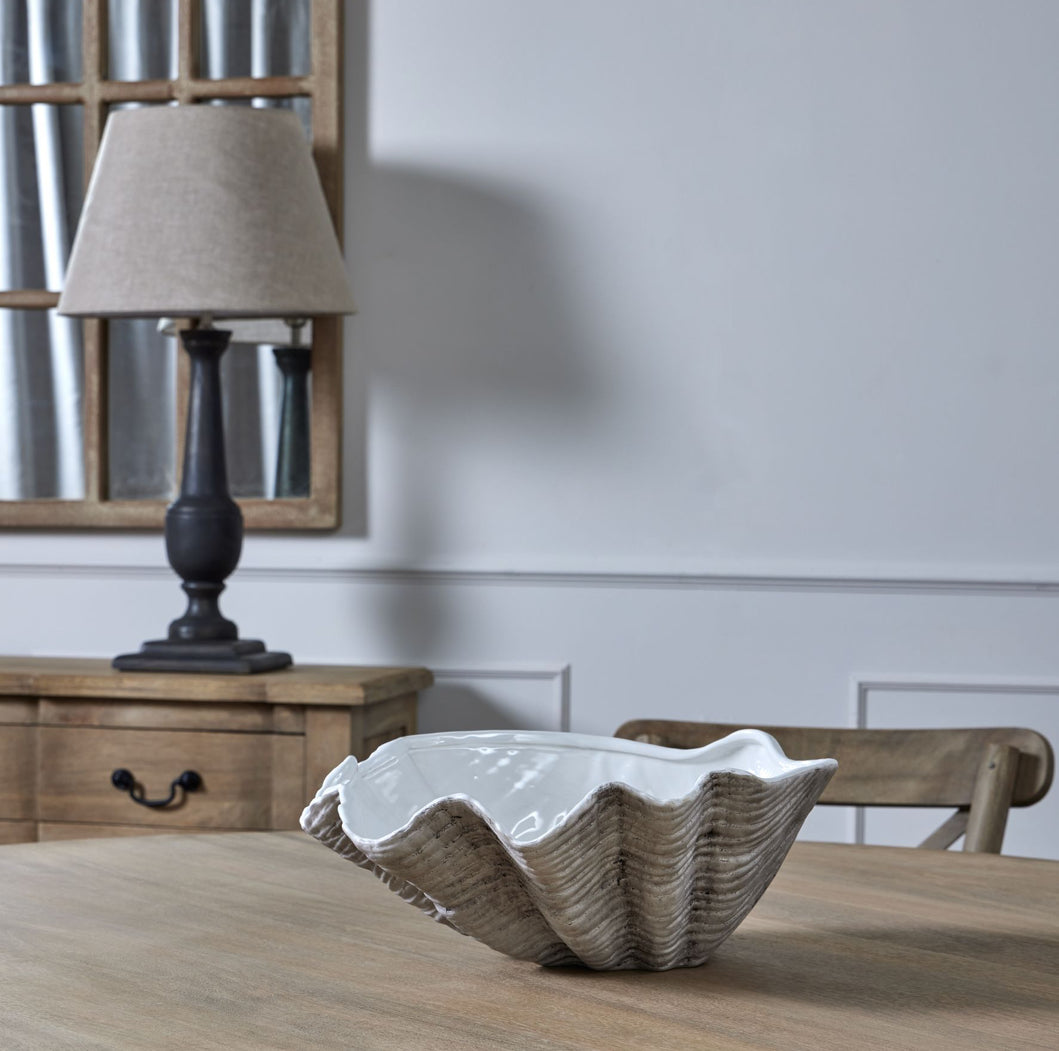 Rio Wave Ceramic Shell Bowl