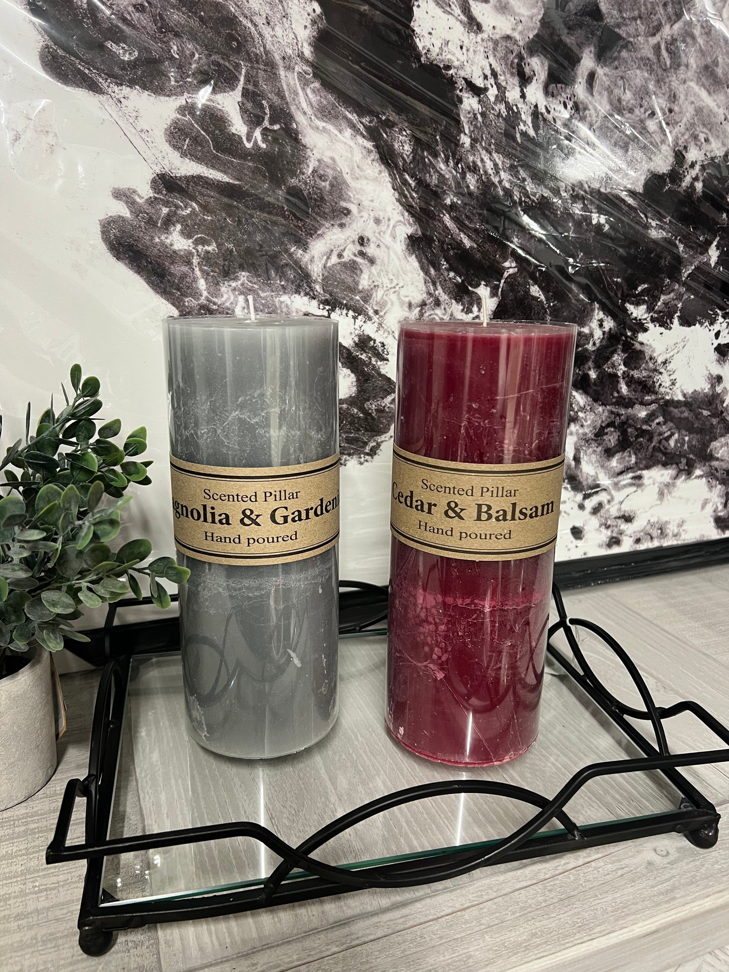 Large Pillar Scented Candles