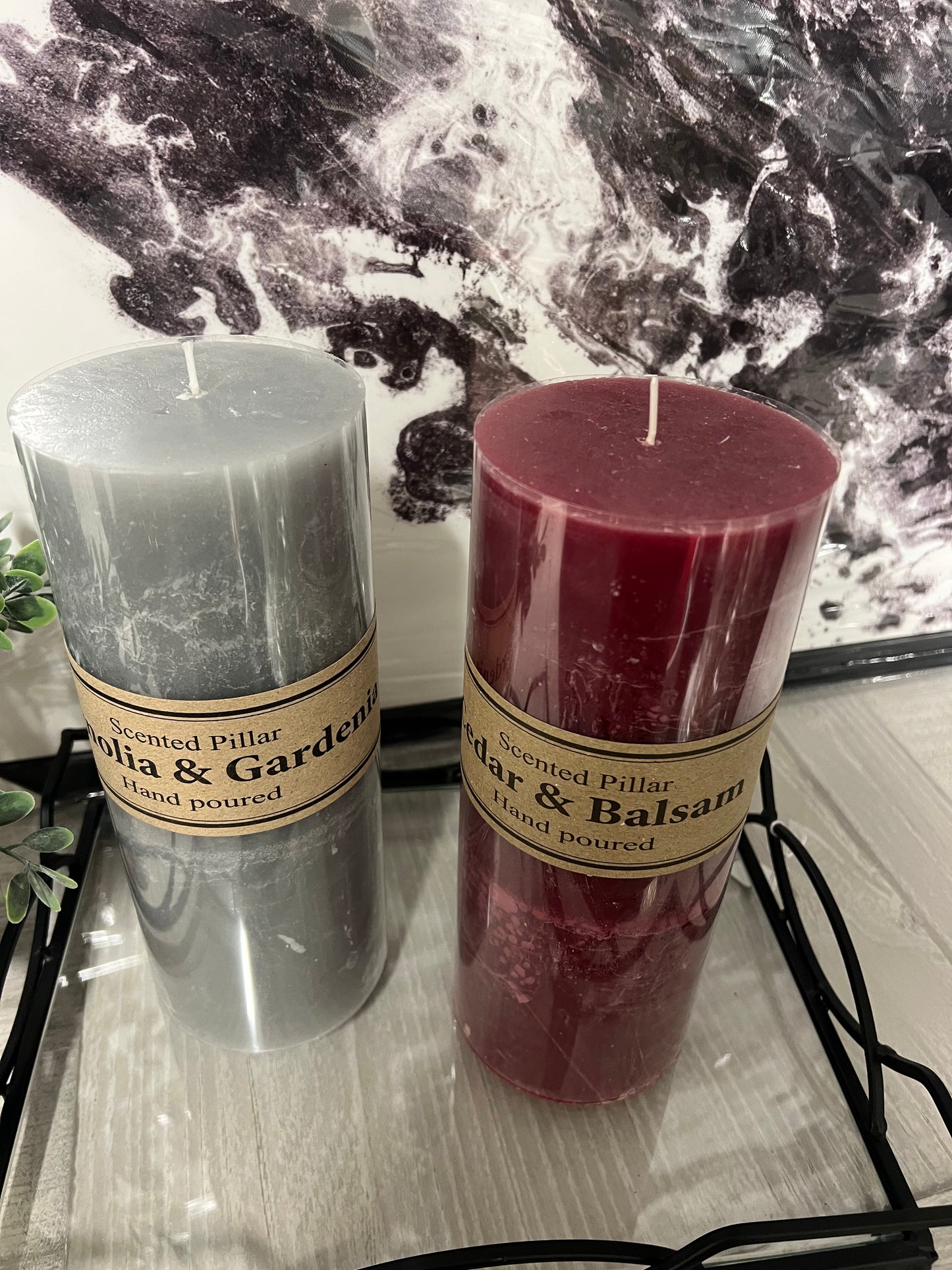 Large Pillar Scented Candles
