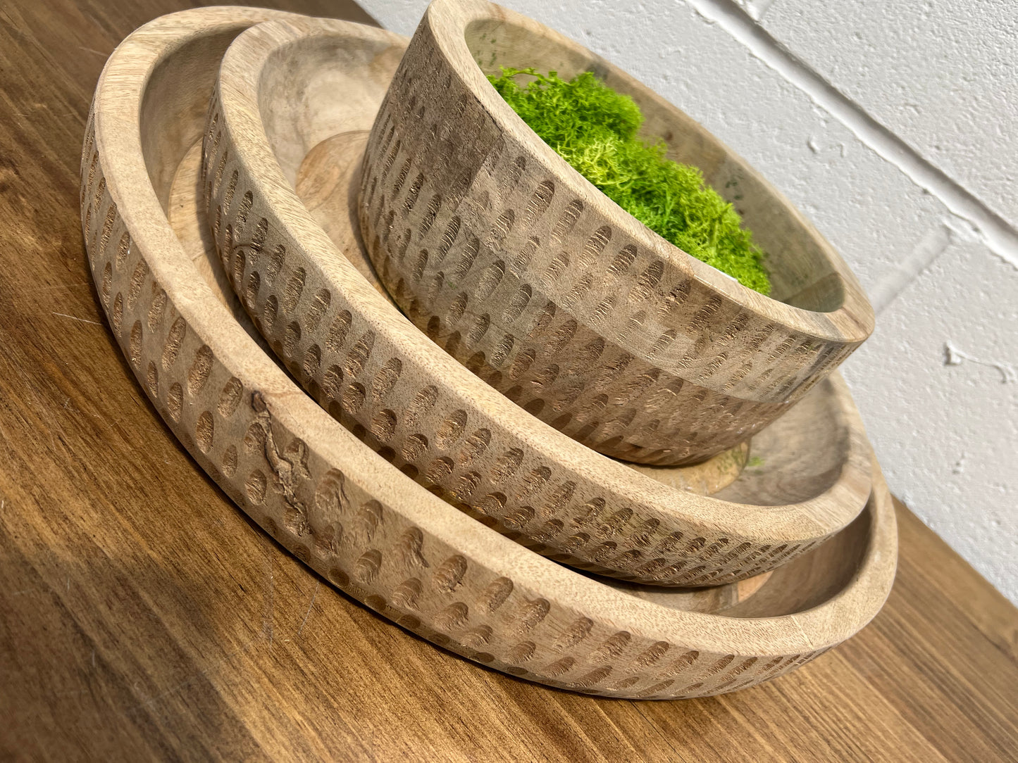 Set of 4 Wooden Bowls