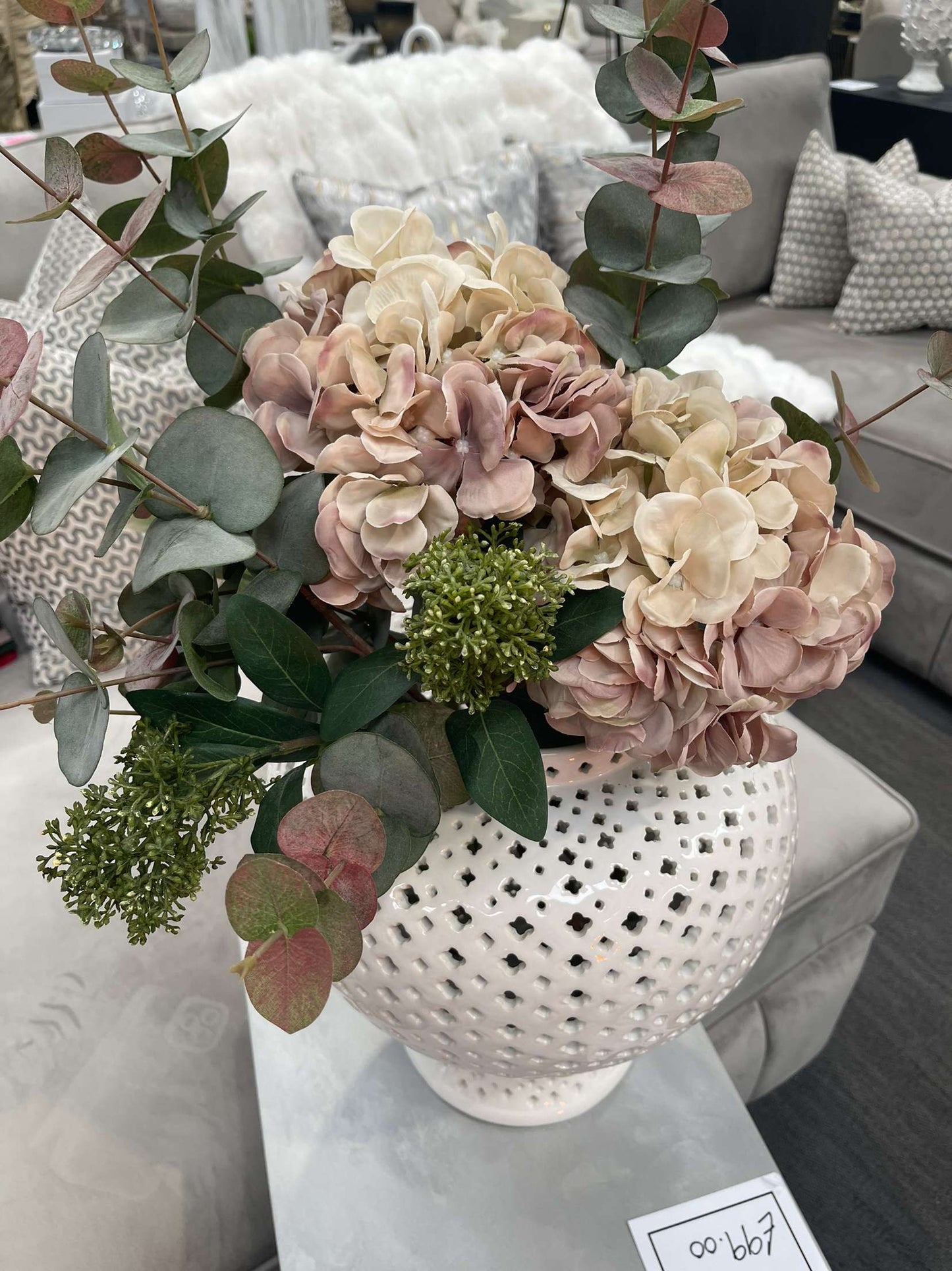Hydrangea Stem - Vanilla Peach