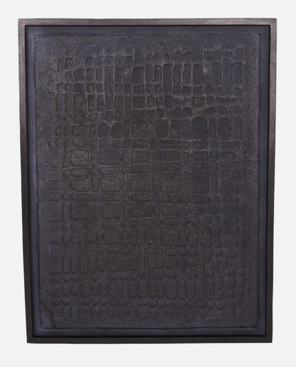 Trenton Large Black Wall Art Papier Mache 1