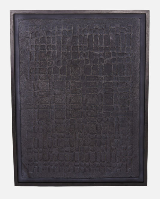 Trenton Large Black Wall Art Papier Mache 1