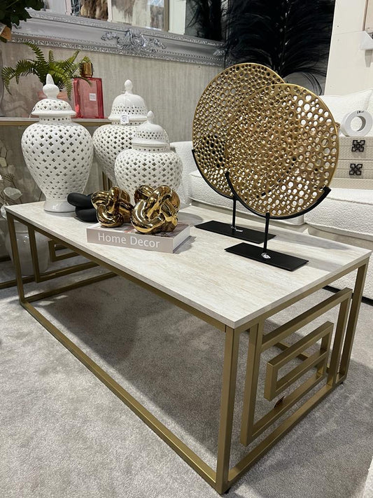 Devon Gold & Cream Coffee Table