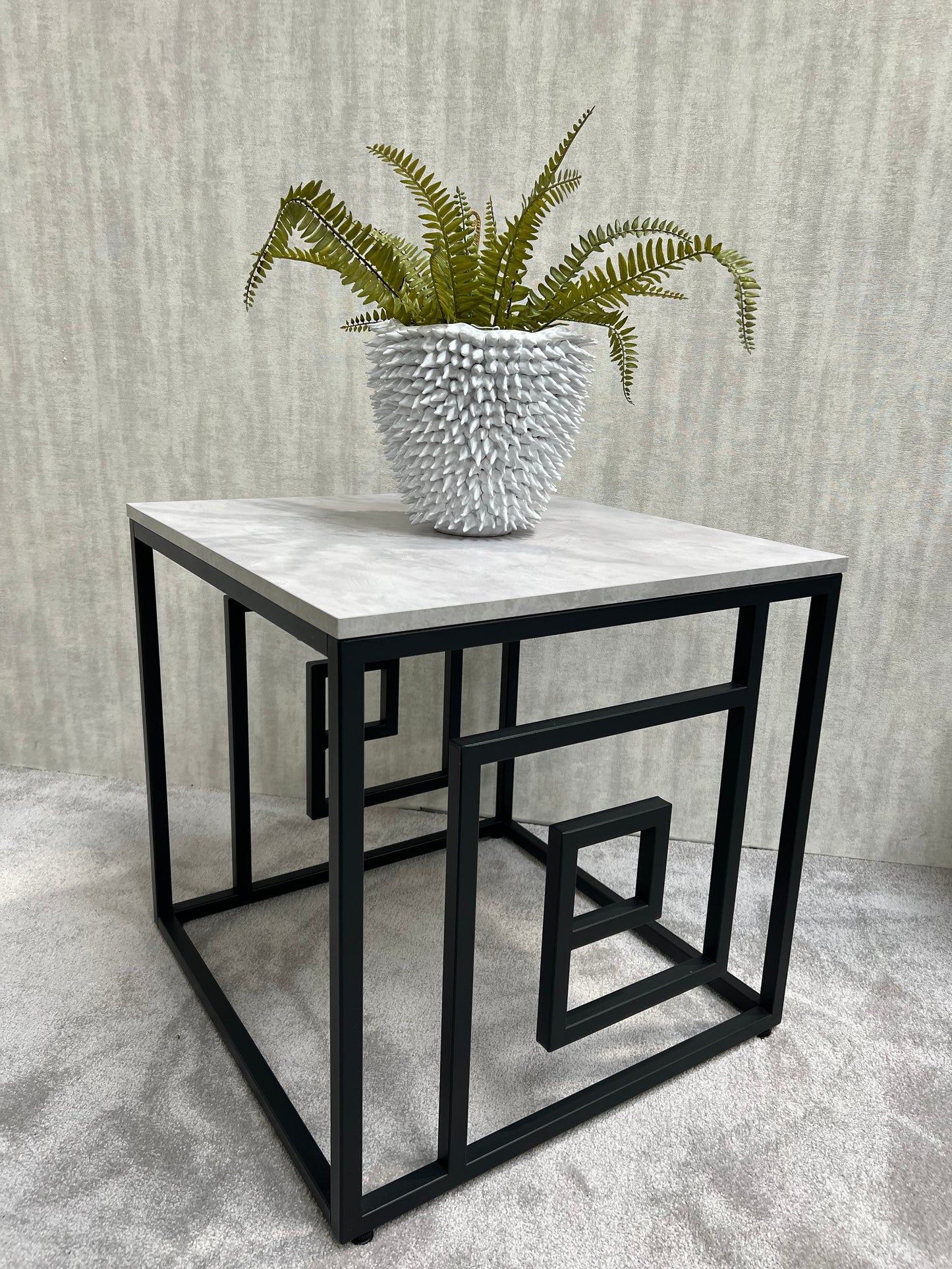 Devon Black And Grey Side Table