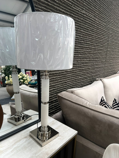 White Marble Table Lamp