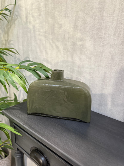 Glass Abstract Flask