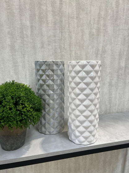 Diamond Cut Vases