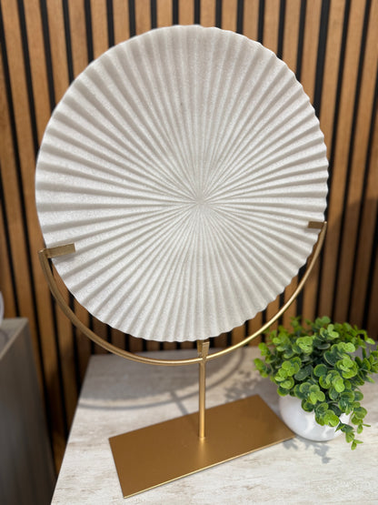 Mixed Quartz Disc on Stand